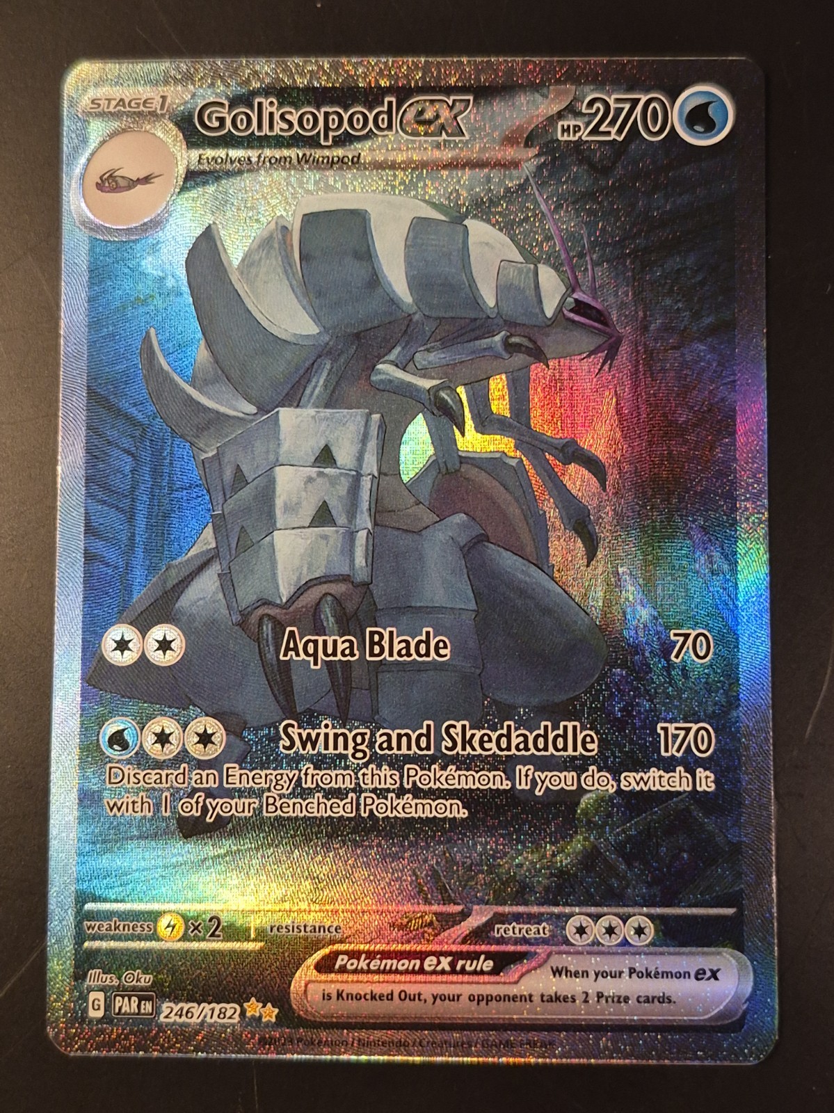Golisopod ex 246/182 SV04: Paradox Rift Holo - NM/M Golisopod ex 246/182 SV04: Paradox Rift Holo - NM/M