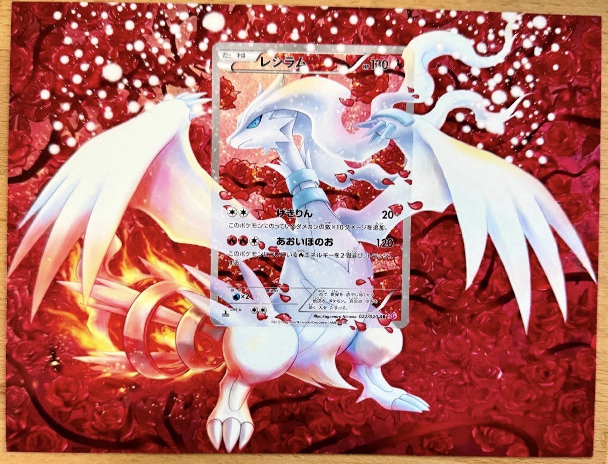 Reshiram RC22/RC25 extended art frame Card not Included Reshiram RC22/RC25 extended art frame Card not Included