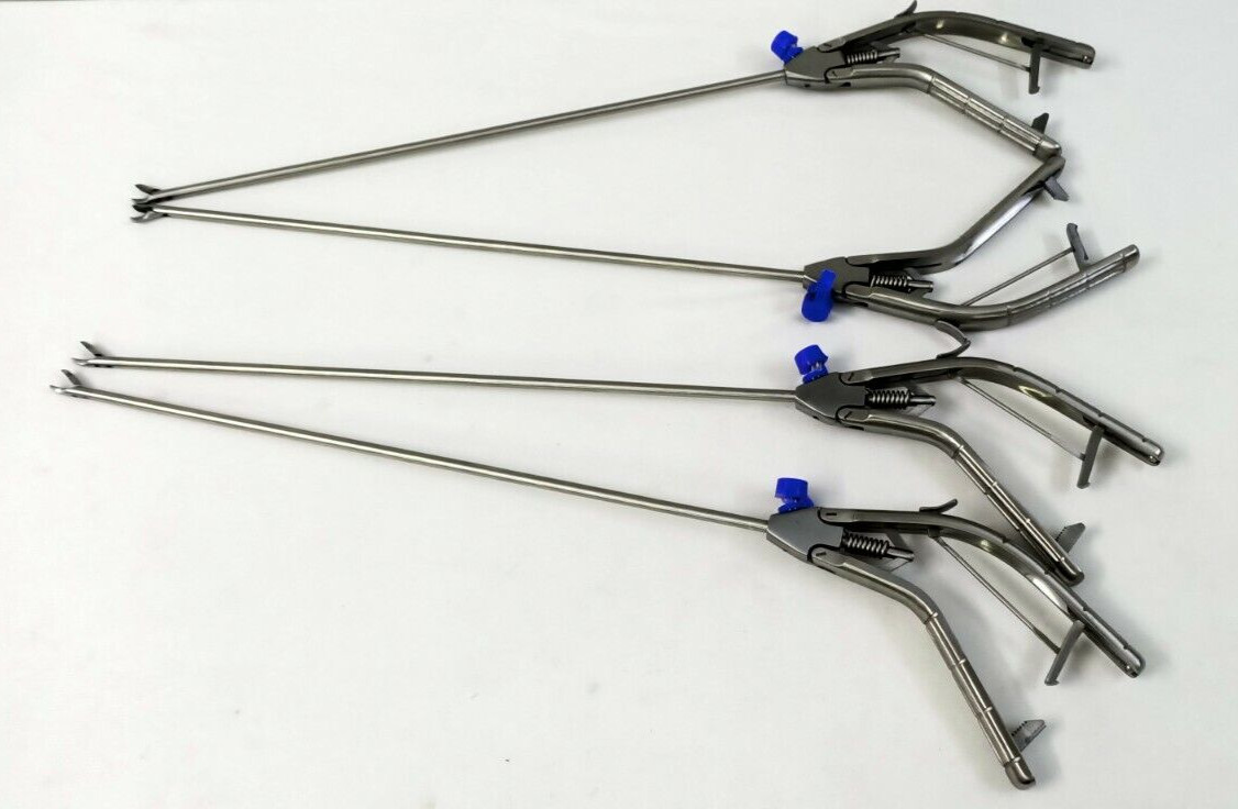 4pc-Laparoscopic Needle Holder 5mmx330mm Best Quality Surgical Instruments