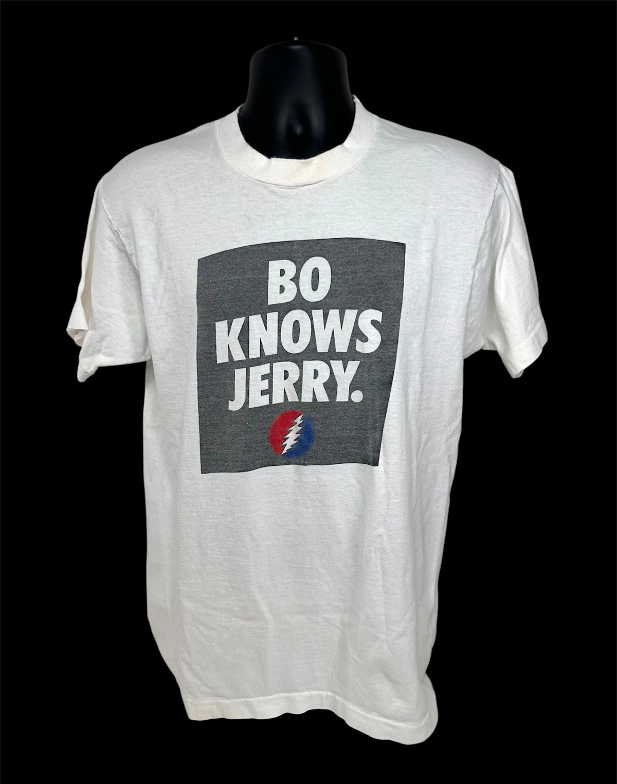 Vintage Bo Knows Jerry Garcia Grateful Dead Band Shirt Large Just Dew It 90\'s