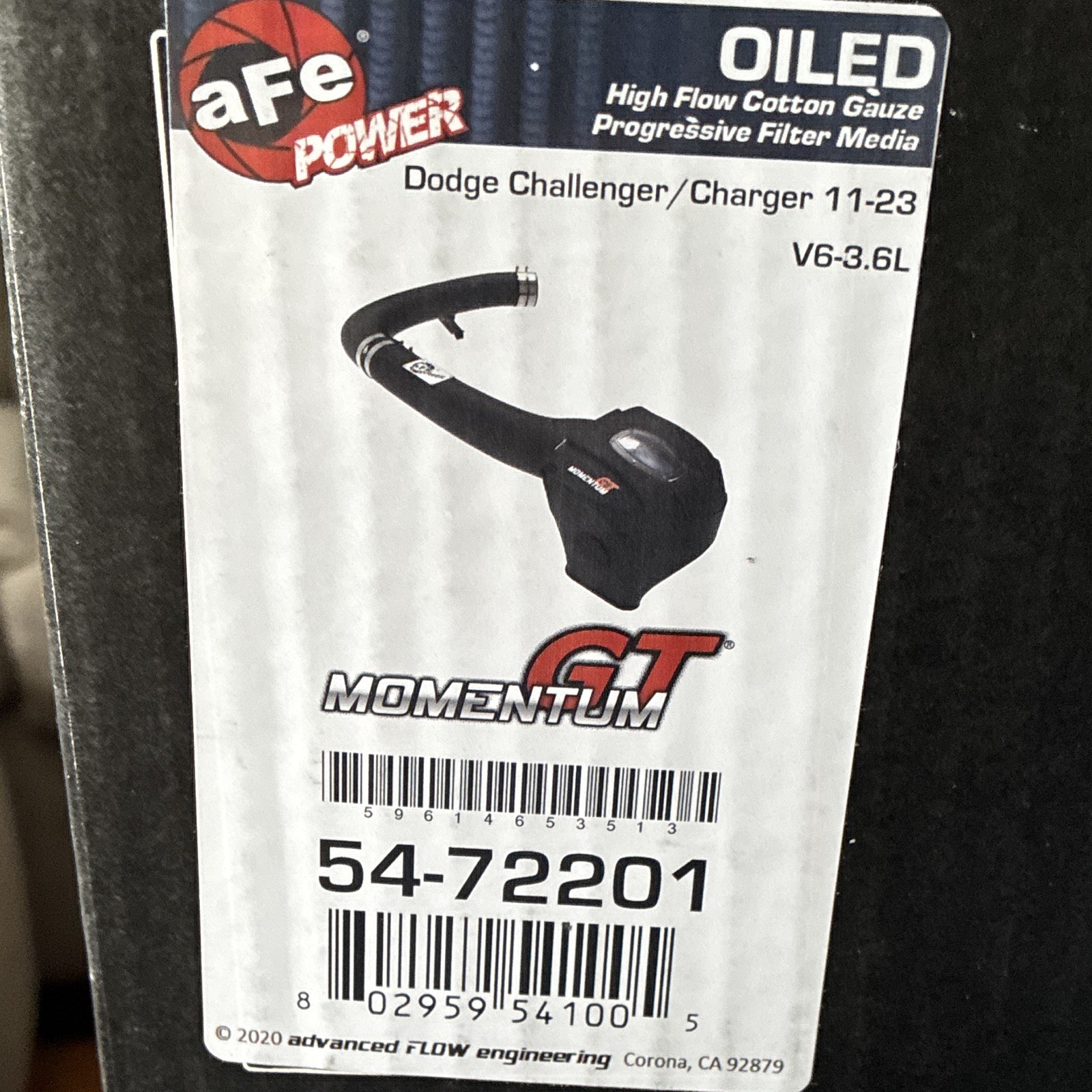 Momentum GT Cold Air Intake System w/ Pro 5R Filter Momentum GT Cold Air Intake System w/ Pro 5R Filter