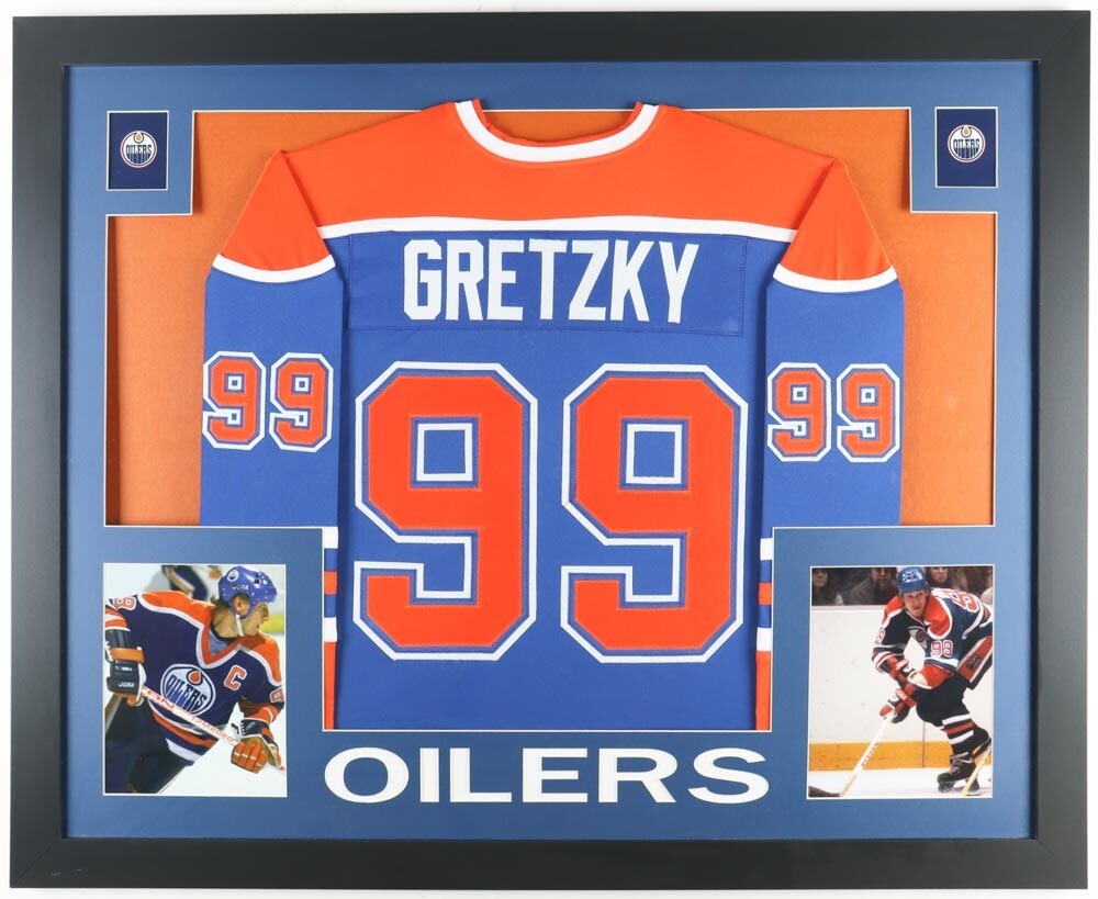 Wayne Gretzky Edmonton Oilers 35x43 Framed Jersey / 894 NHL Goals /The Great One Wayne Gretzky Edmonton Oilers 35x43 Framed Jersey / 894 NHL Goals /The Great One