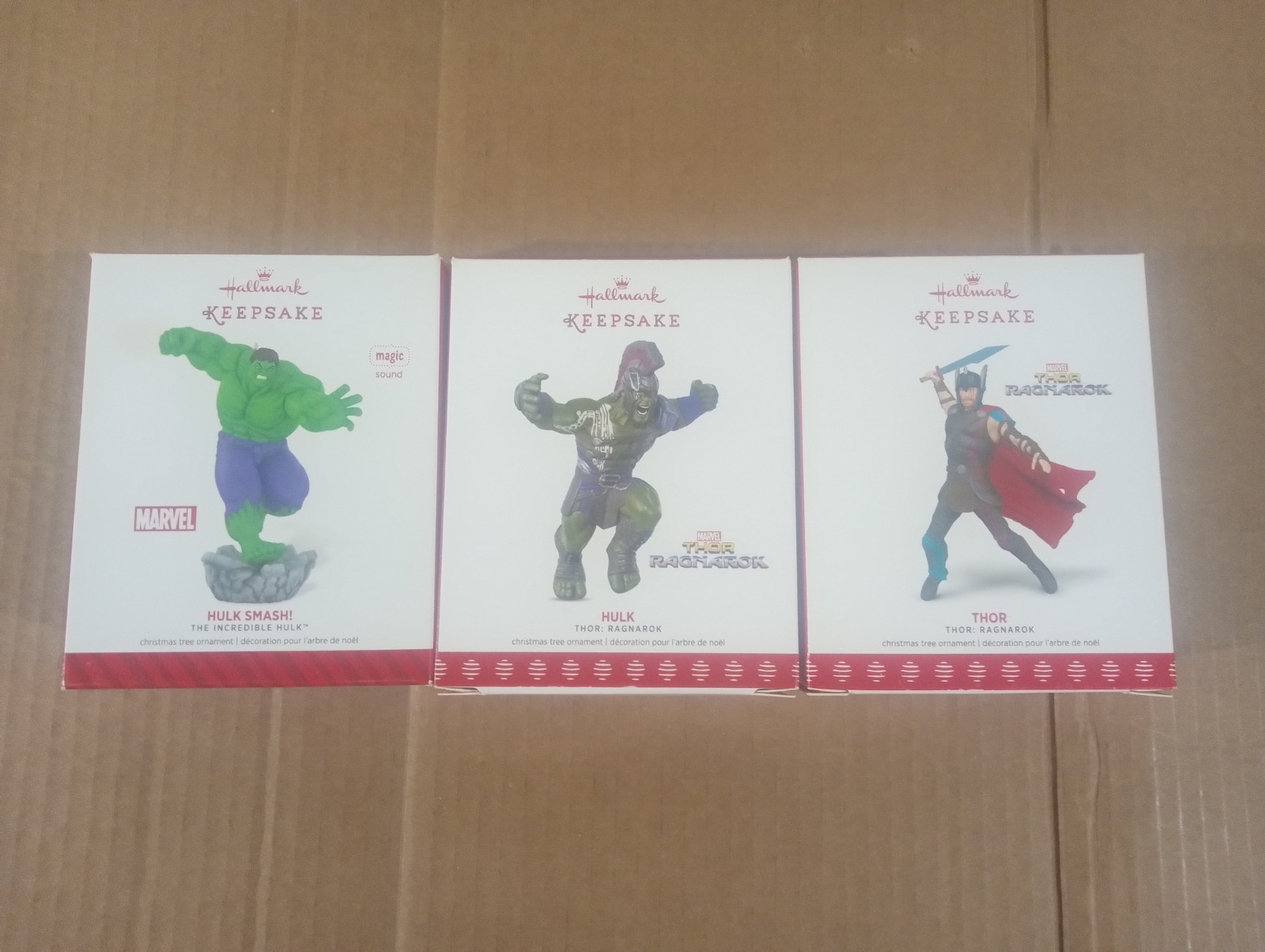 Hallmark Christmas Ornaments 2014 Hulk Smash/2017 Thor Thor Ragnarok-2017 Hulk Hallmark Christmas Ornaments 2014 Hulk Smash/2017 Thor Thor Ragnarok-2017 Hulk