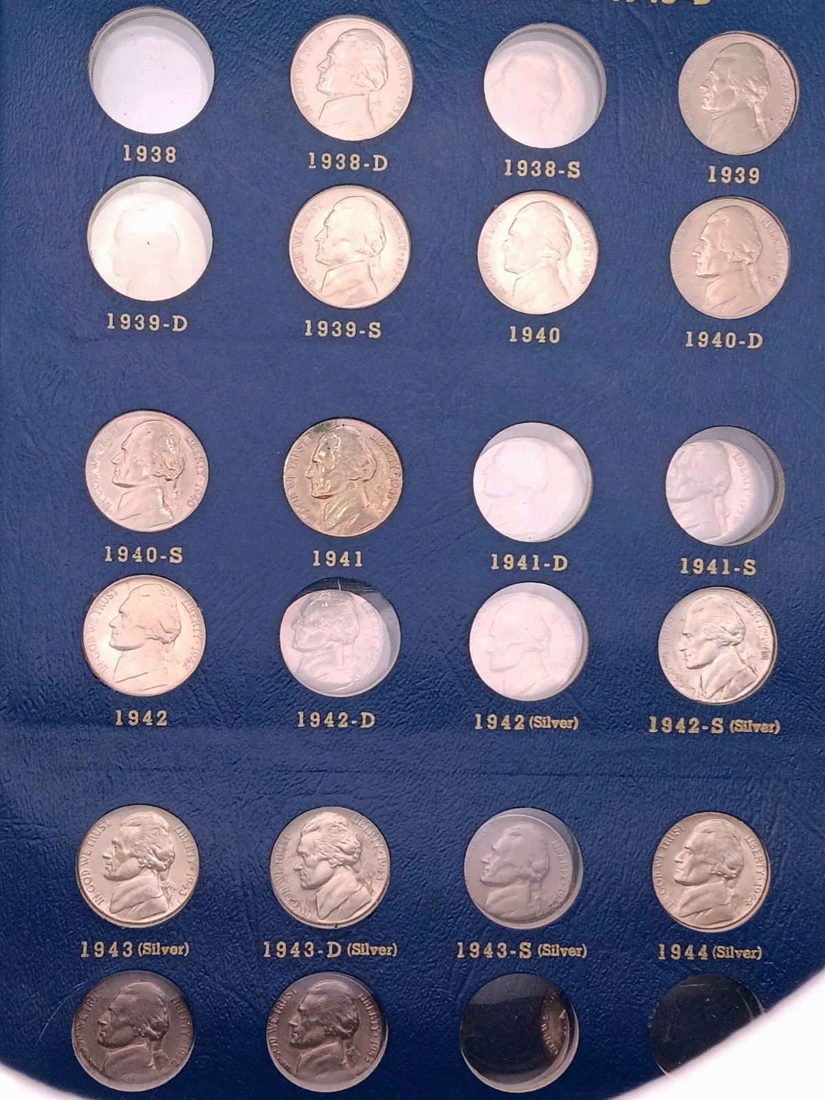 Jefferson Nickel Beautiful Coins.  Set Incomplete/ Qty 41  -1938-1964 See Below