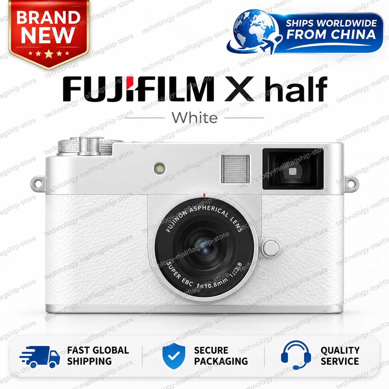 Fujifilm X half Premium Compact Camera with 18MP 10.8mm f/2.8 Lens White Fujifilm X half Premium Compact Camera with 18MP 10.8mm f/2.8 Lens White