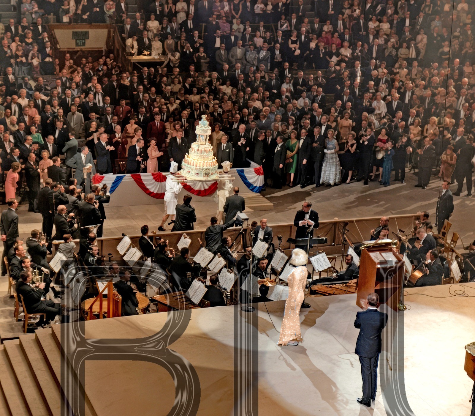 1962 Marilyn Monroe after Singing Happy Birthday, Mr. President  11 x 14