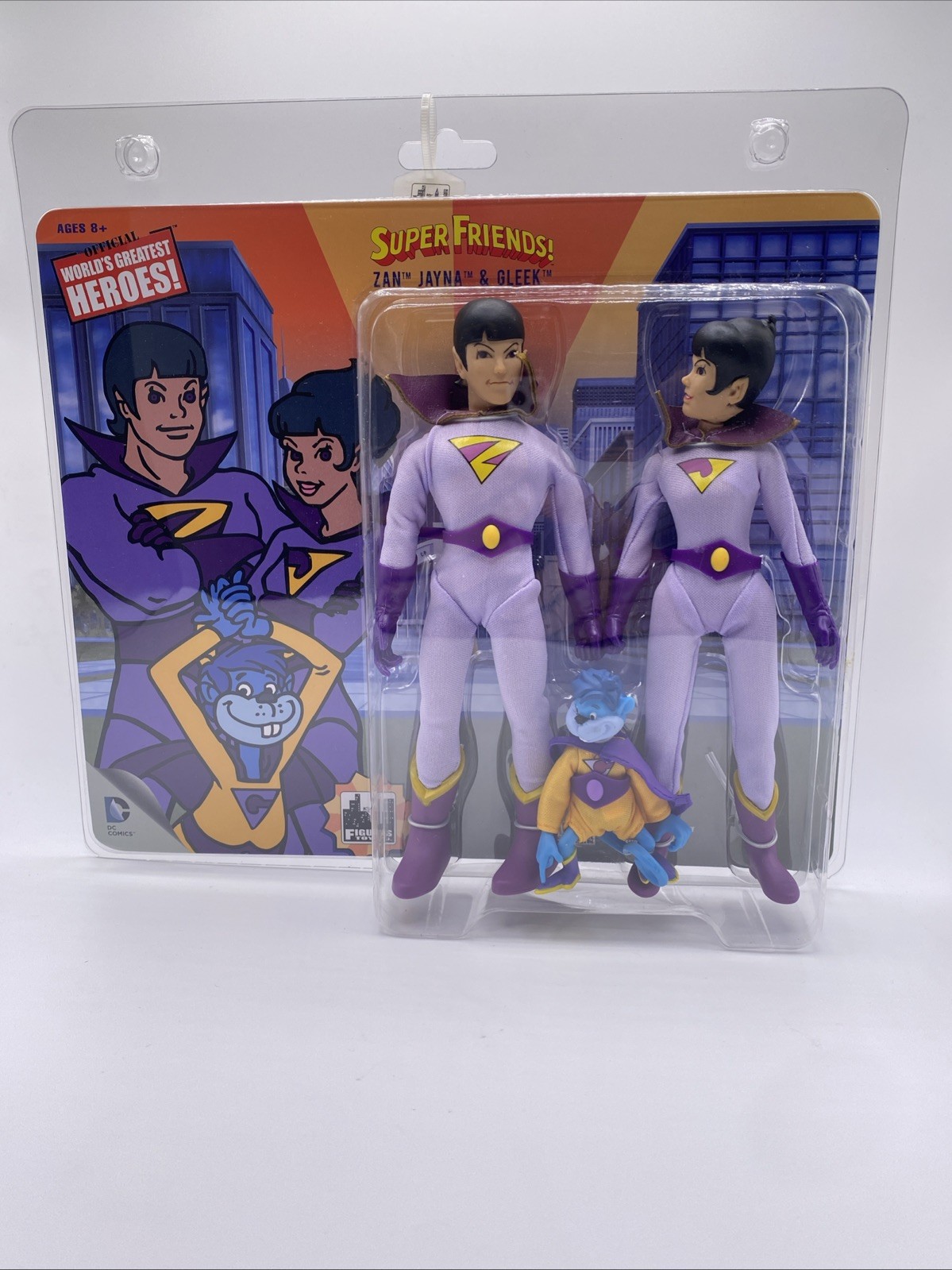 DC Super Friends WONDER TWINS Zan Jayna & Gleek 8\