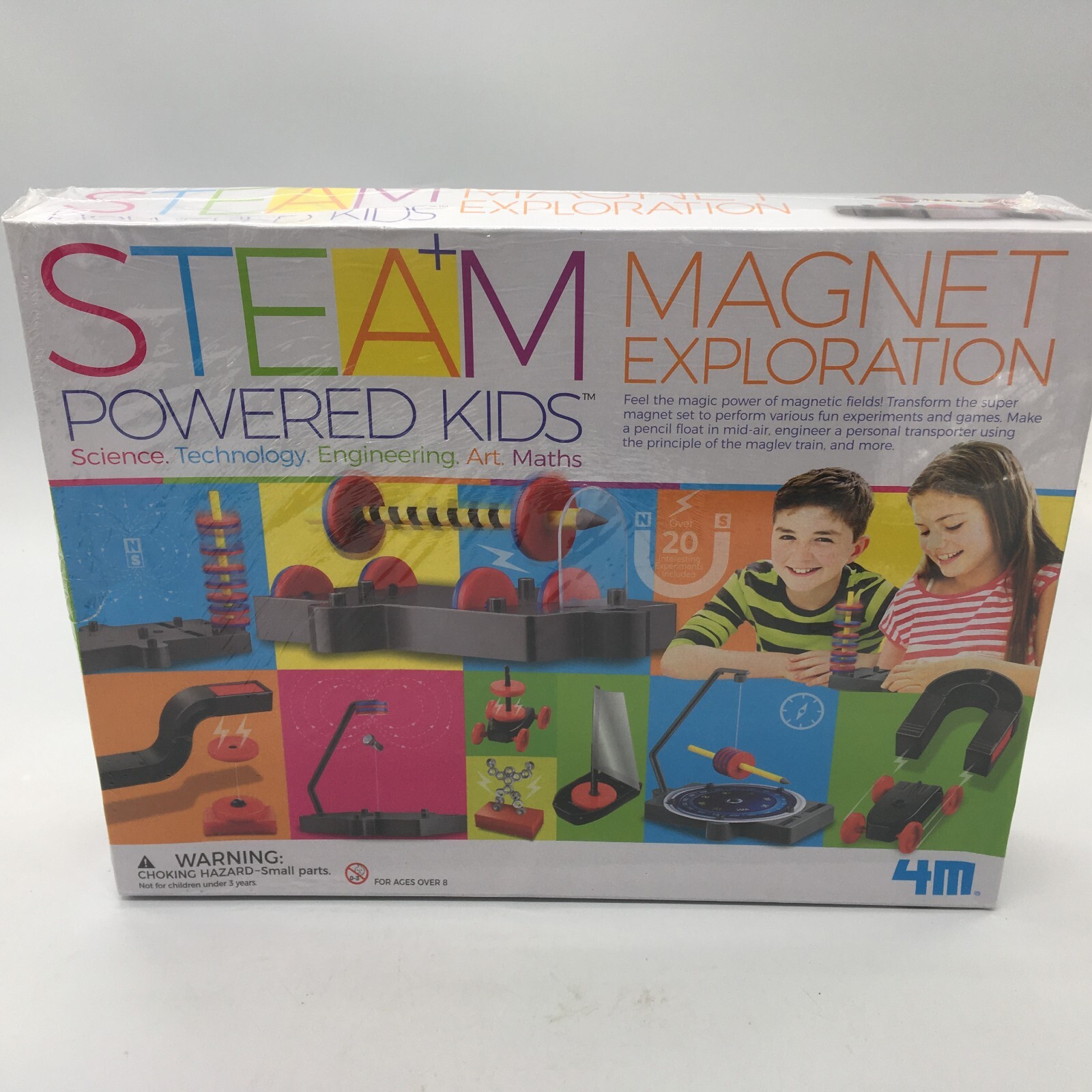 4M Toysmith, STEA+M Powered Kids Super Magnet Exploration, Experiments & Games