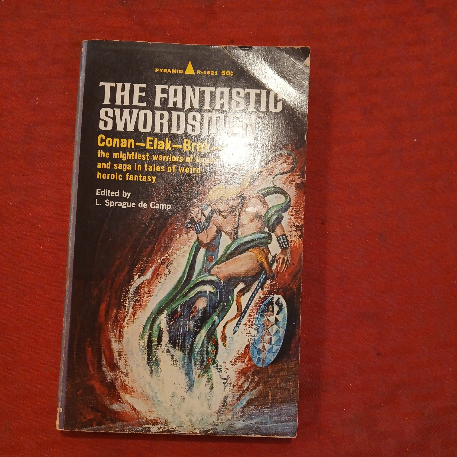 FANTASTIC SWORDSMEN de Camp Pyramid 1st PB 1967 HEROIC FANTASY Lord Dunsany VG