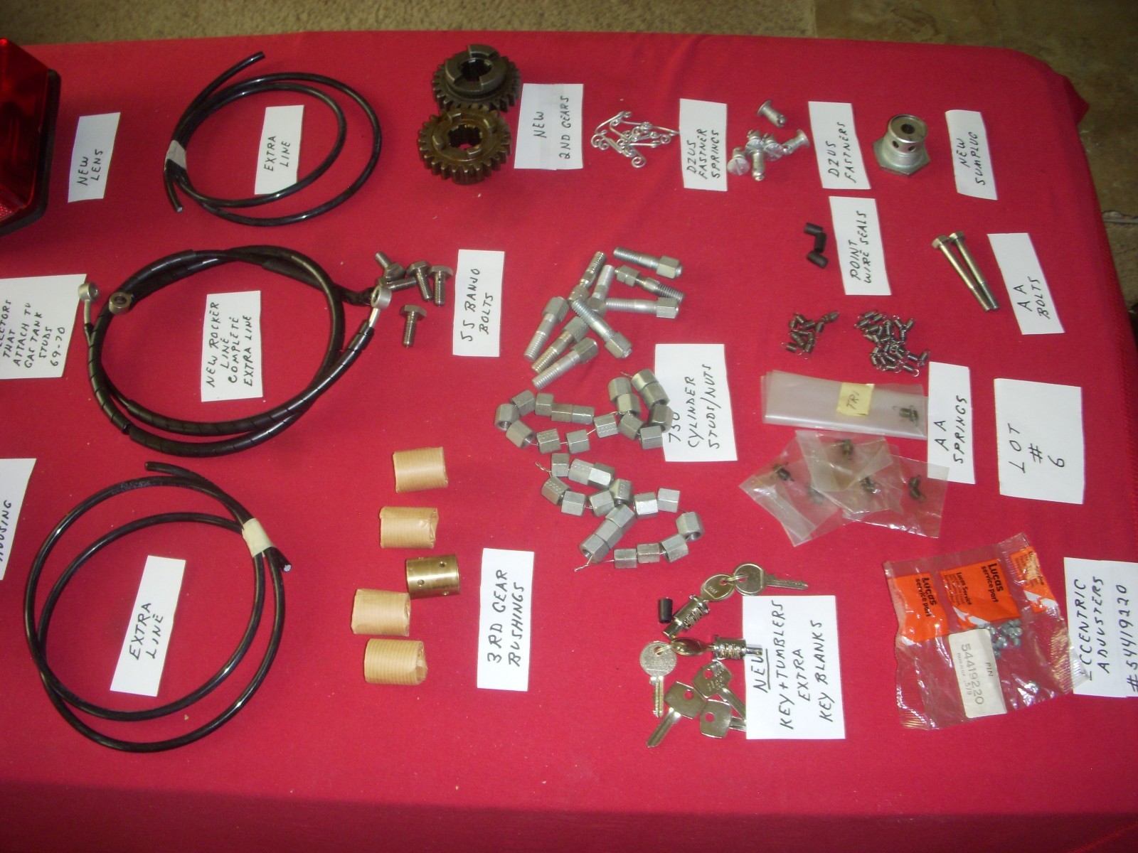 NORTON TRIUMPH BSA LUCAS DUCATI PARTS LOT NORTON TRIUMPH BSA LUCAS DUCATI PARTS LOT