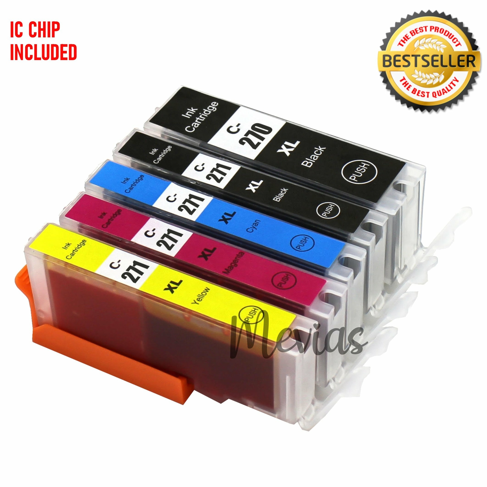 5pk PGI-270XL CLI-271XL Ink Cartridges For Canon PIXMA MG5720 MG5722 MG6820