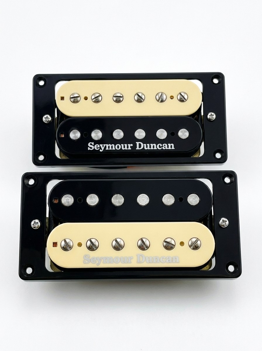 Seymour Duncan SH-1N & SH-4 Humbucker Pickup Set zebra Neck & Bridge High Output