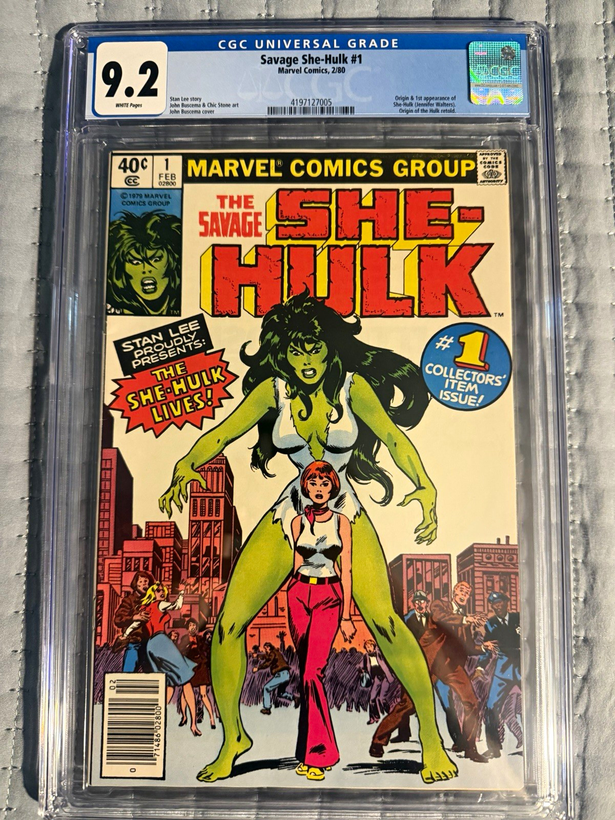 Savage She-Hulk #1. Marvel Comics 2/80. CGC 9.2 Savage She-Hulk #1. Marvel Comics 2/80. CGC 9.2