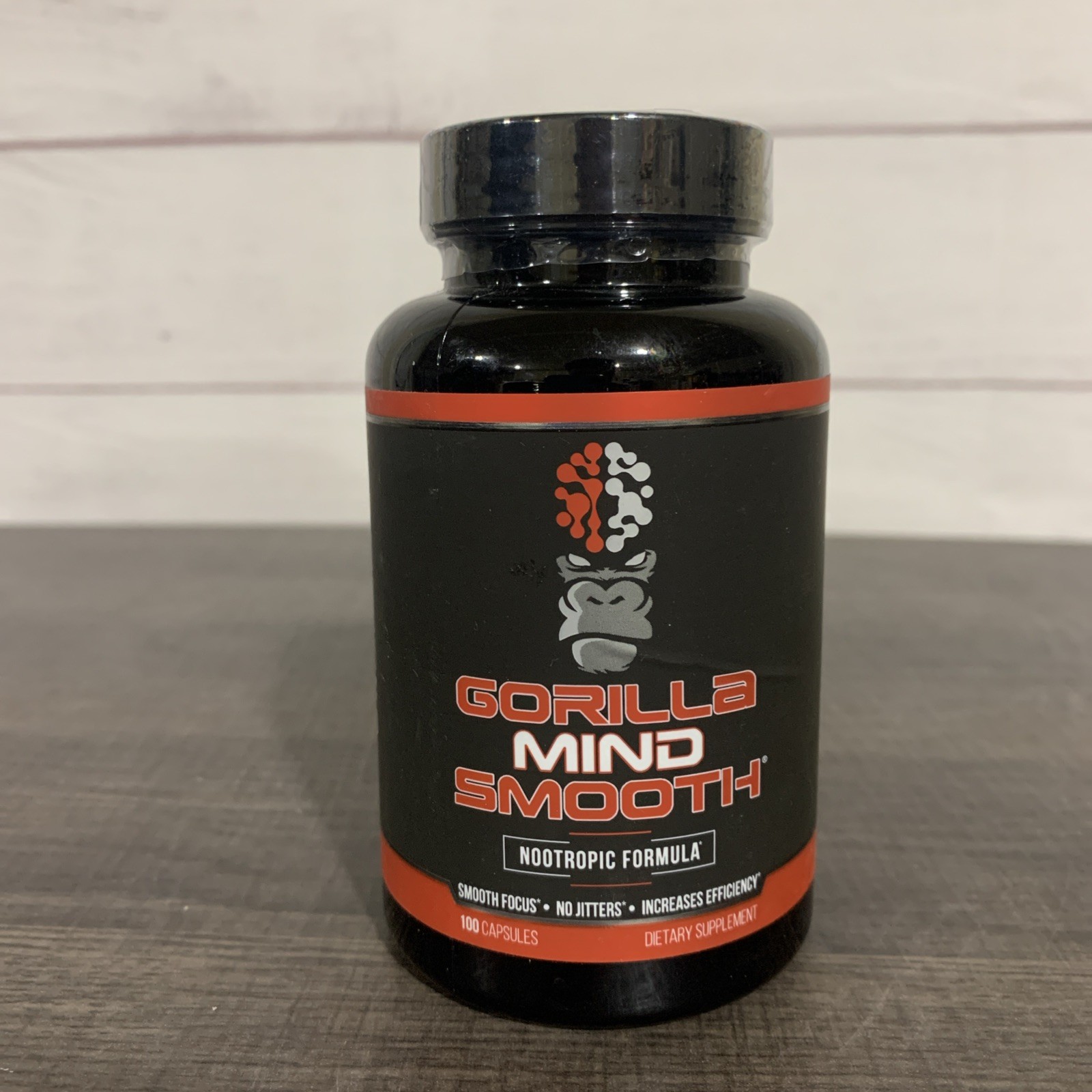 Gorilla Mind Smooth Nootropic Formula Dietary Supplement 100 Capsules EXP 6/2027 Gorilla Mind Smooth Nootropic Formula Dietary Supplement 100 Capsules EXP 6/2027