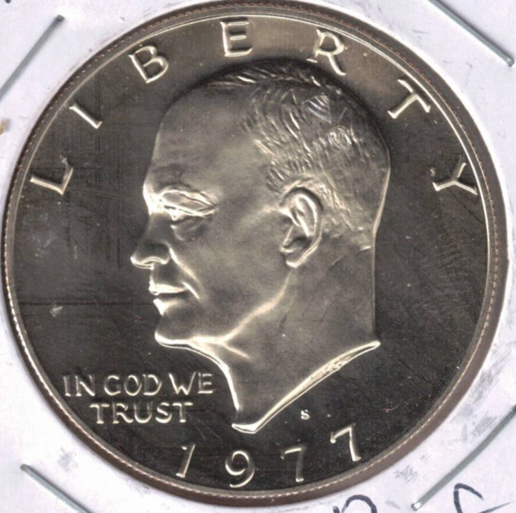 1977-S San Francisco Eisenhower Dollar PROOF Clad IKE US Mint Coin 1977-S San Francisco Eisenhower Dollar PROOF Clad IKE US Mint Coin