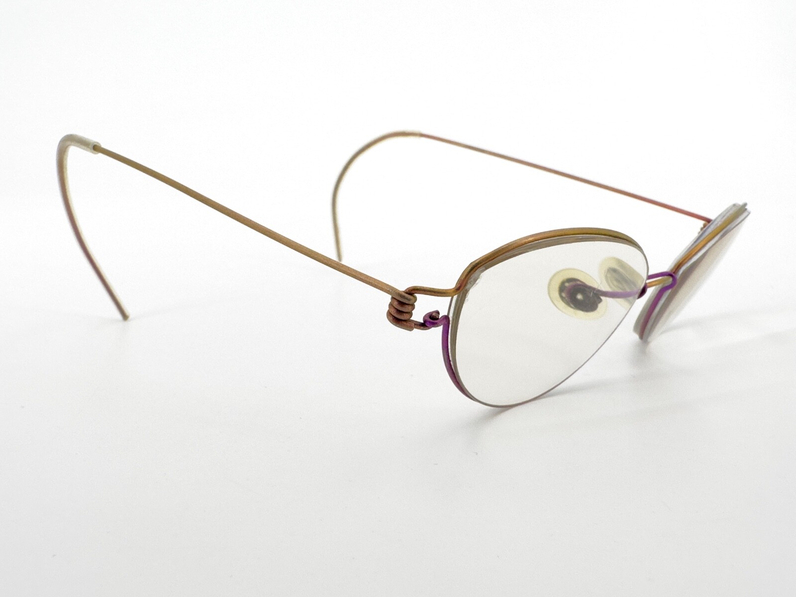 Lindberg Julija Air Titanium KIDS Eyeglasses FRAME 70 Purple 44-14-135 Gold H966