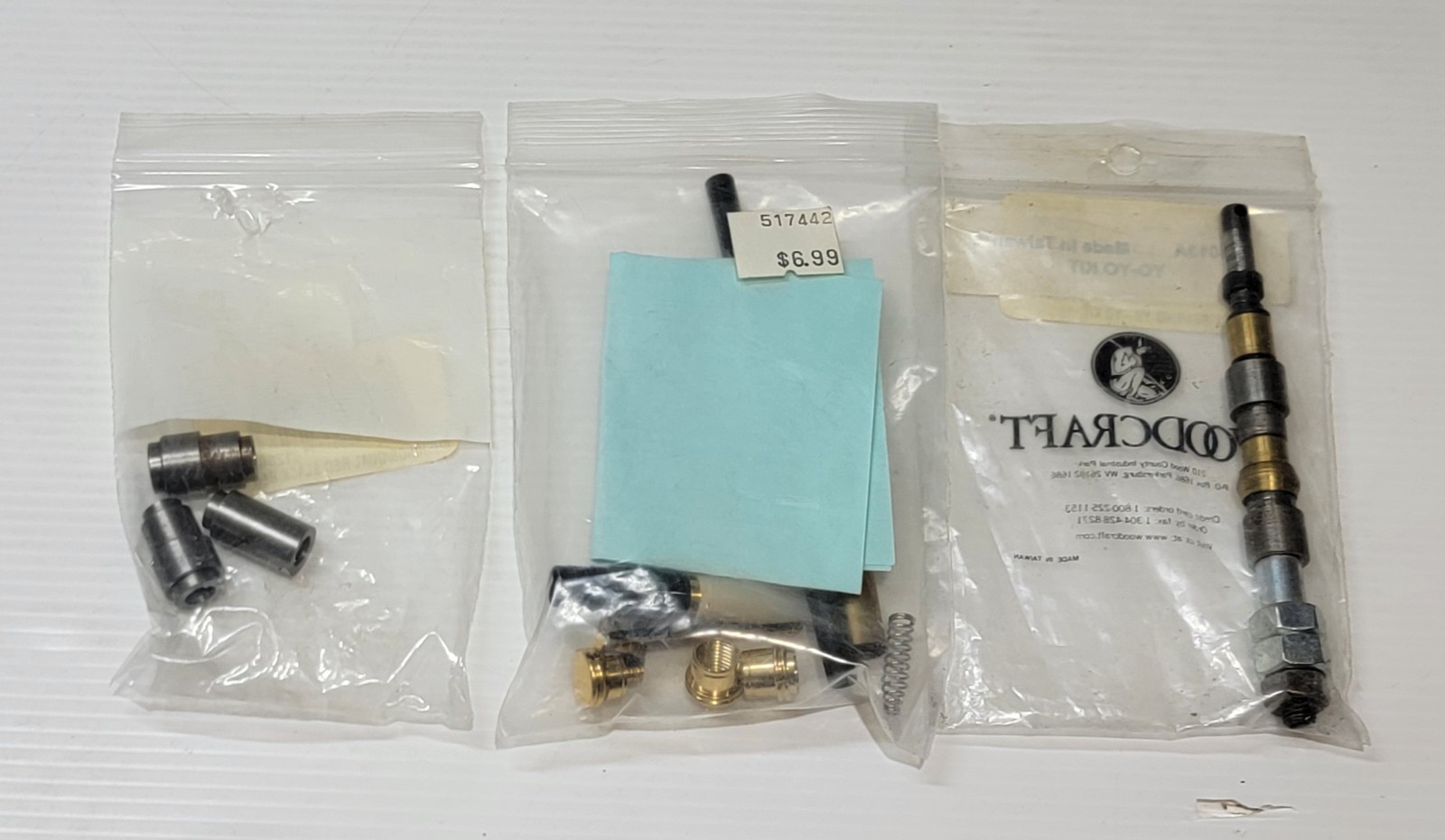 Woodcraft Miscellaneous Lot Woodworking Kit Wood Turning Brass Parts Lot Of 3 Woodcraft Miscellaneous Lot Woodworking Kit Wood Turning Brass Parts Lot Of 3