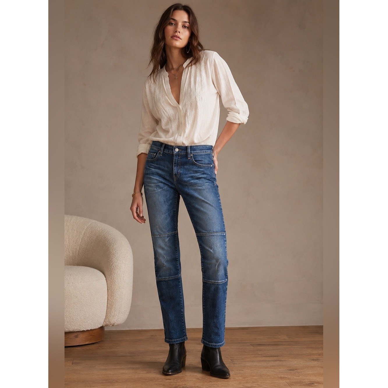 Anthropologie  Pilcro And The Letterpress Jeans Womens Size 30 Parallel Blue