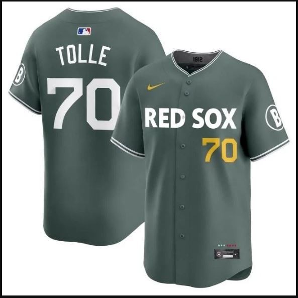 Payton Tolle Red Sox Men All Stitched Jersey Color: City Connect Green size XXL