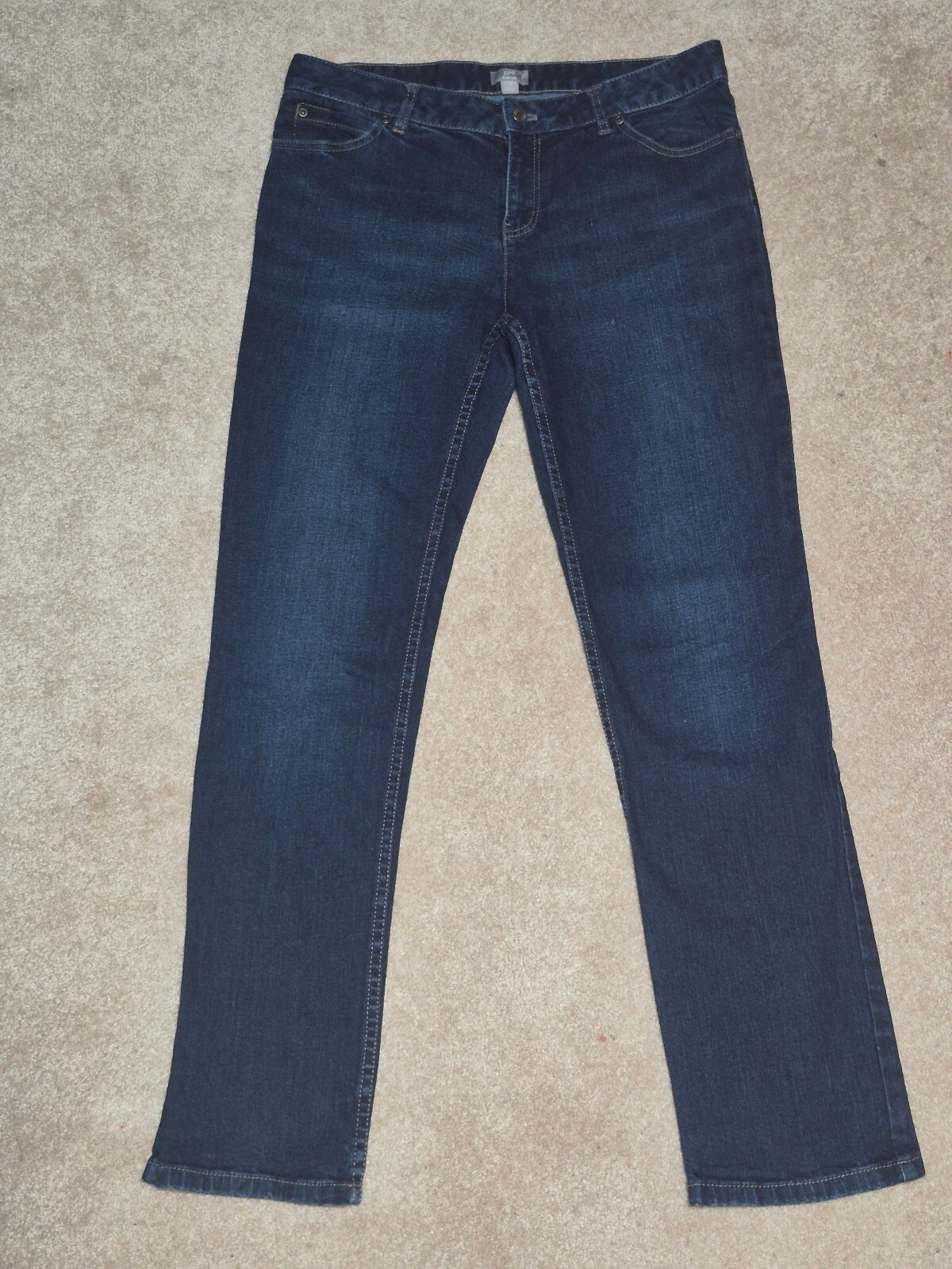 Ann Taylor dark wash straight leg jeans