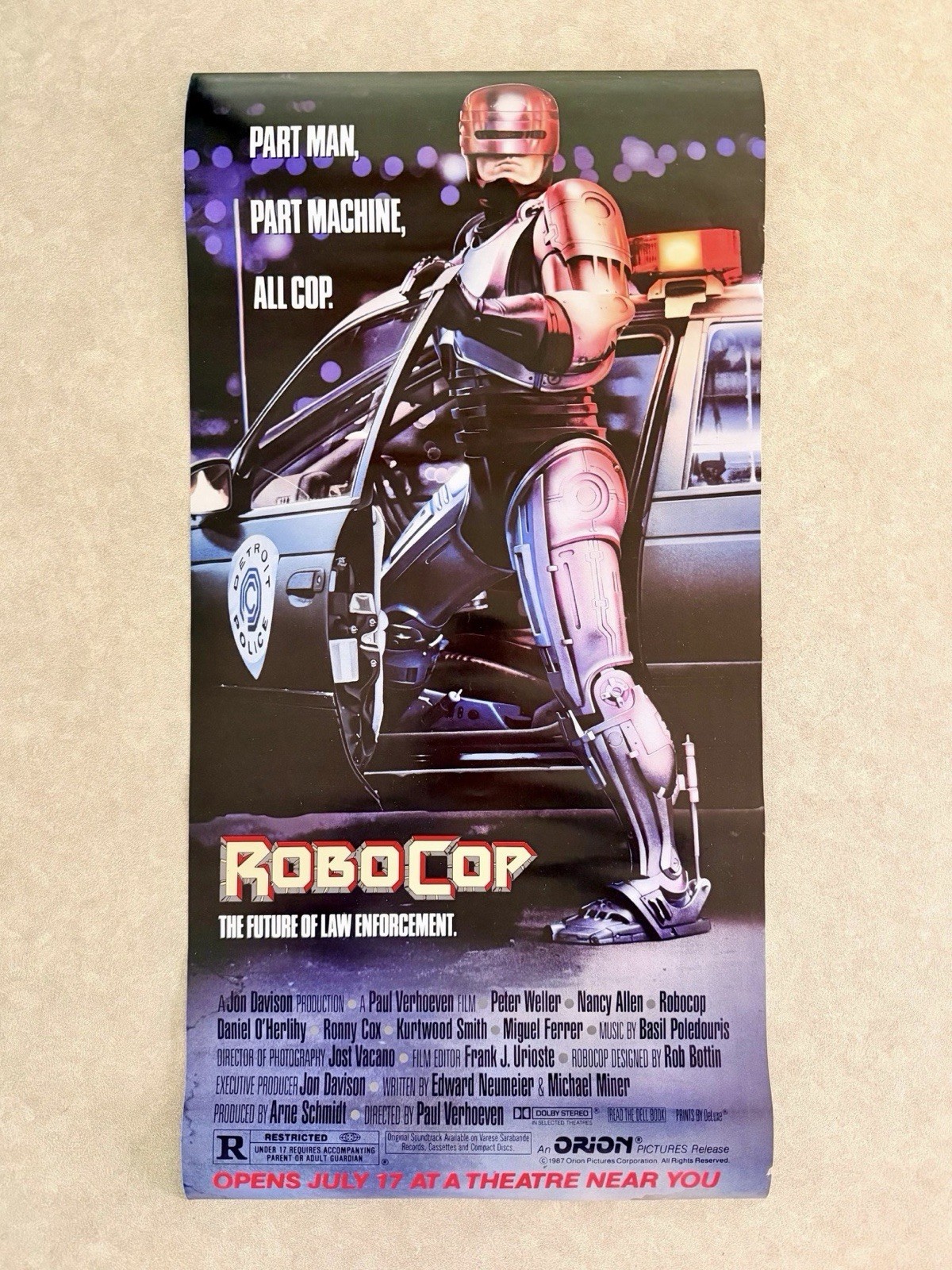 RoboCop 1987 Official One-sheet Movie Poster