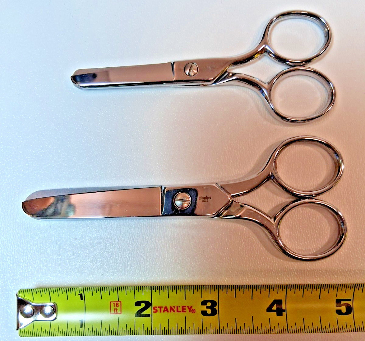 2 Pair Gingher Scissors 5 Inch and 4\ 2 Pair Gingher Scissors 5 Inch and 4\
