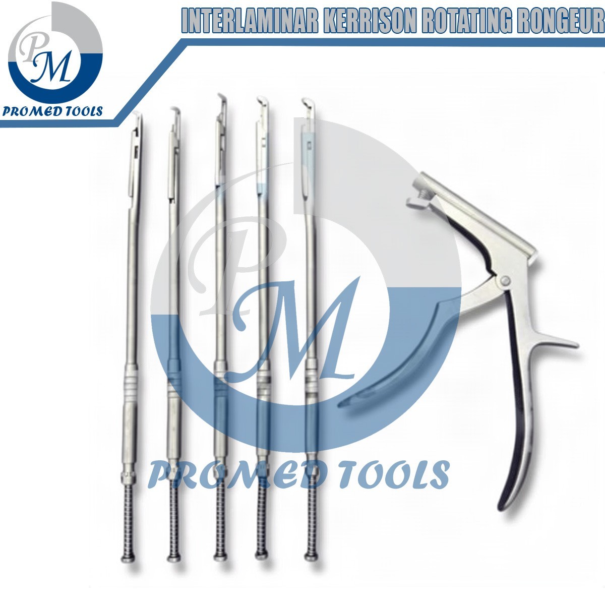 Interlaminar Kerrison Rotating Rongeur Set Spine Surgery Orthopedic Instruments