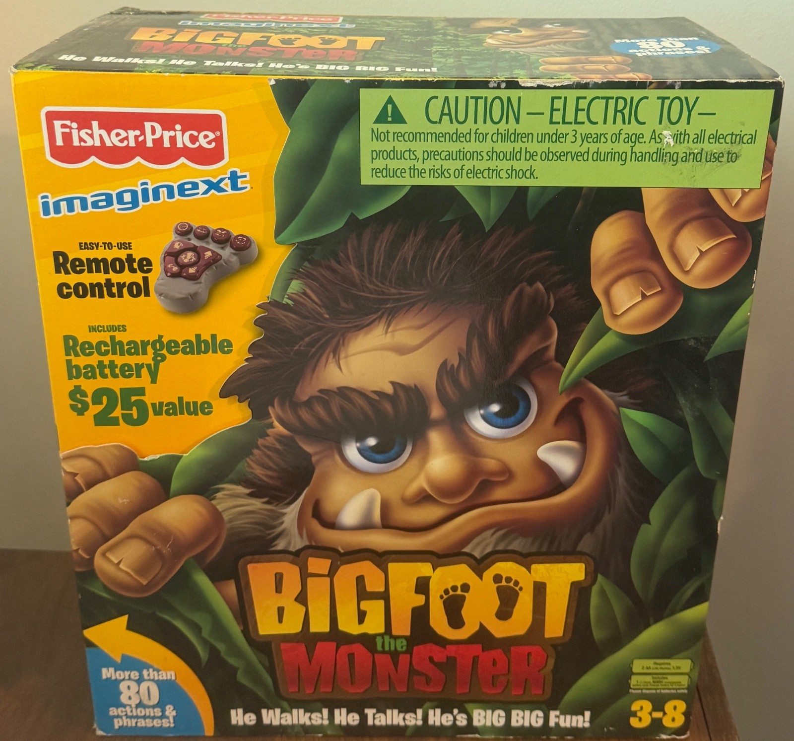 Fisher Price Imaginext Big Foot The Monster Remote Control Figure Talks Walks