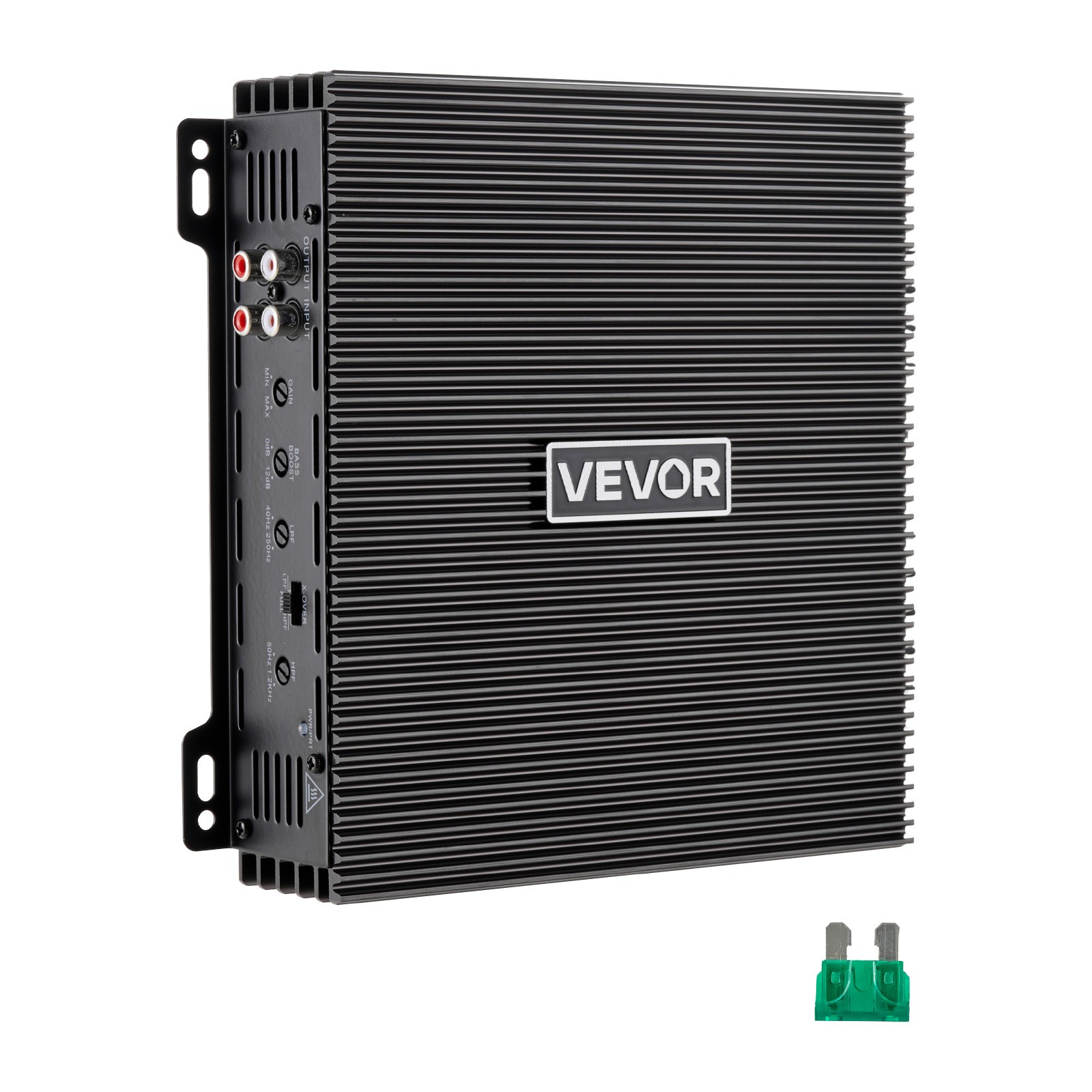 VEVOR Car Audio Amplifier Car Amplifier 2-Channel Class AB Max. 2x300W at 4 Ohms