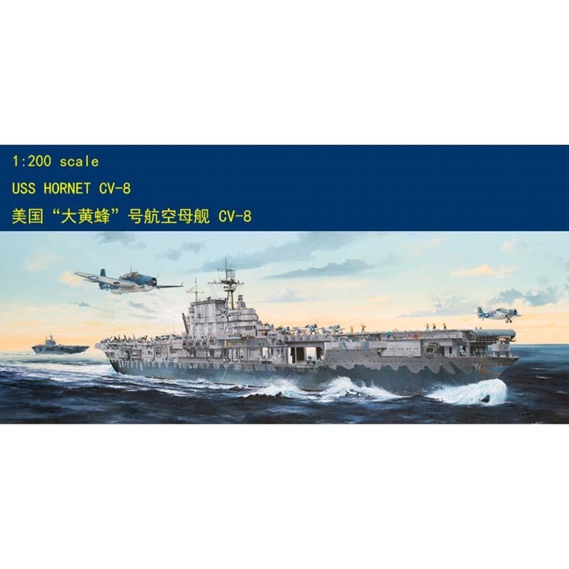 US Stock 1/200 Trumpeter USS Hornet CV-8 Aircraft Carrier Battleship Kit