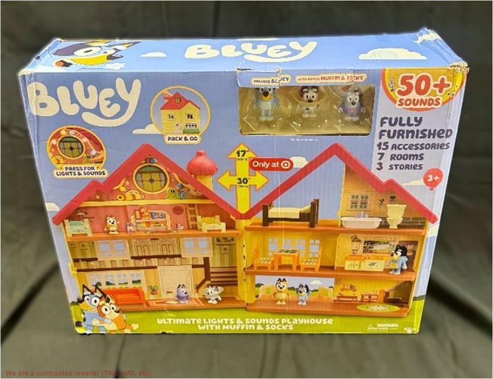 Bluey Ultimate Lights & Sounds Playhouse Muffin & Socks Target Exc. SEE DETAILS