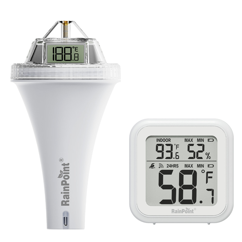 RAINPOINT Wireless Pool Thermometer -Accurate Swimming Pool and Pond Temperature
