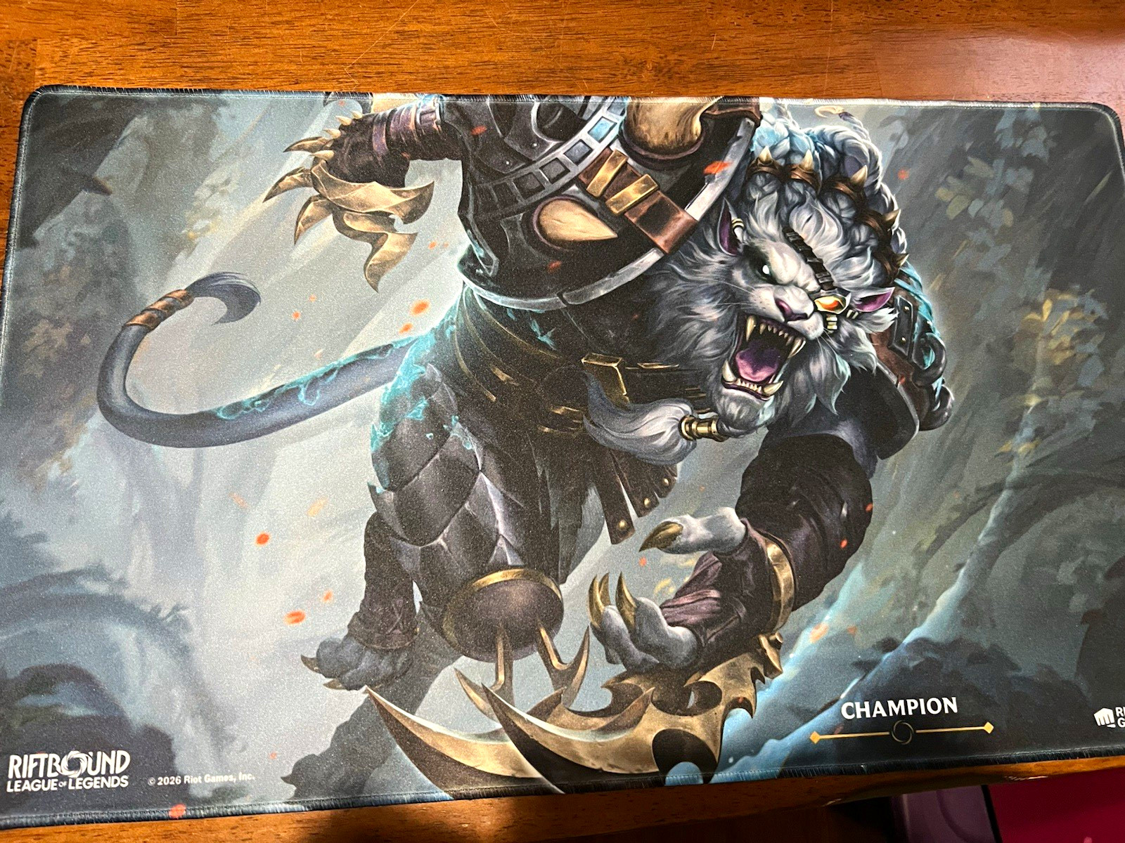Riot games, riftbound, rengar summoner skirmish playmat Riot games, riftbound, rengar summoner skirmish playmat