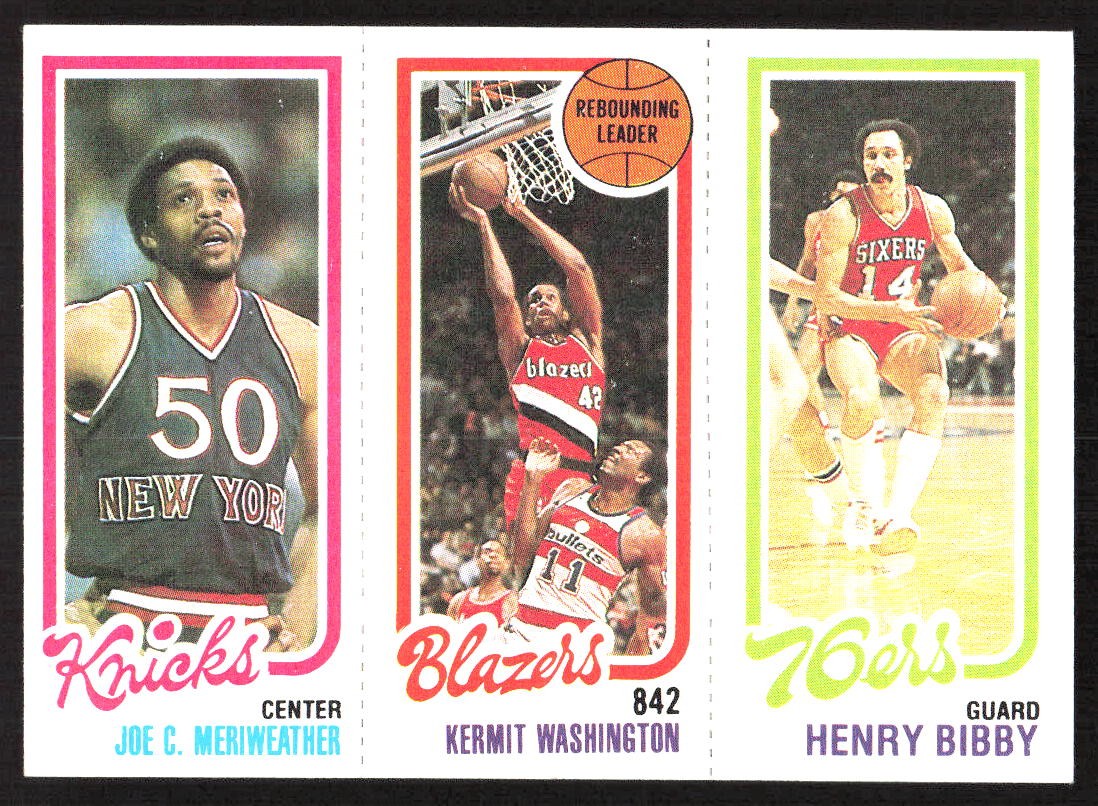 5522H 1980-81 Topps #169 / 177 / 196 Joe Meriweather / K. Washington / H. Bibby