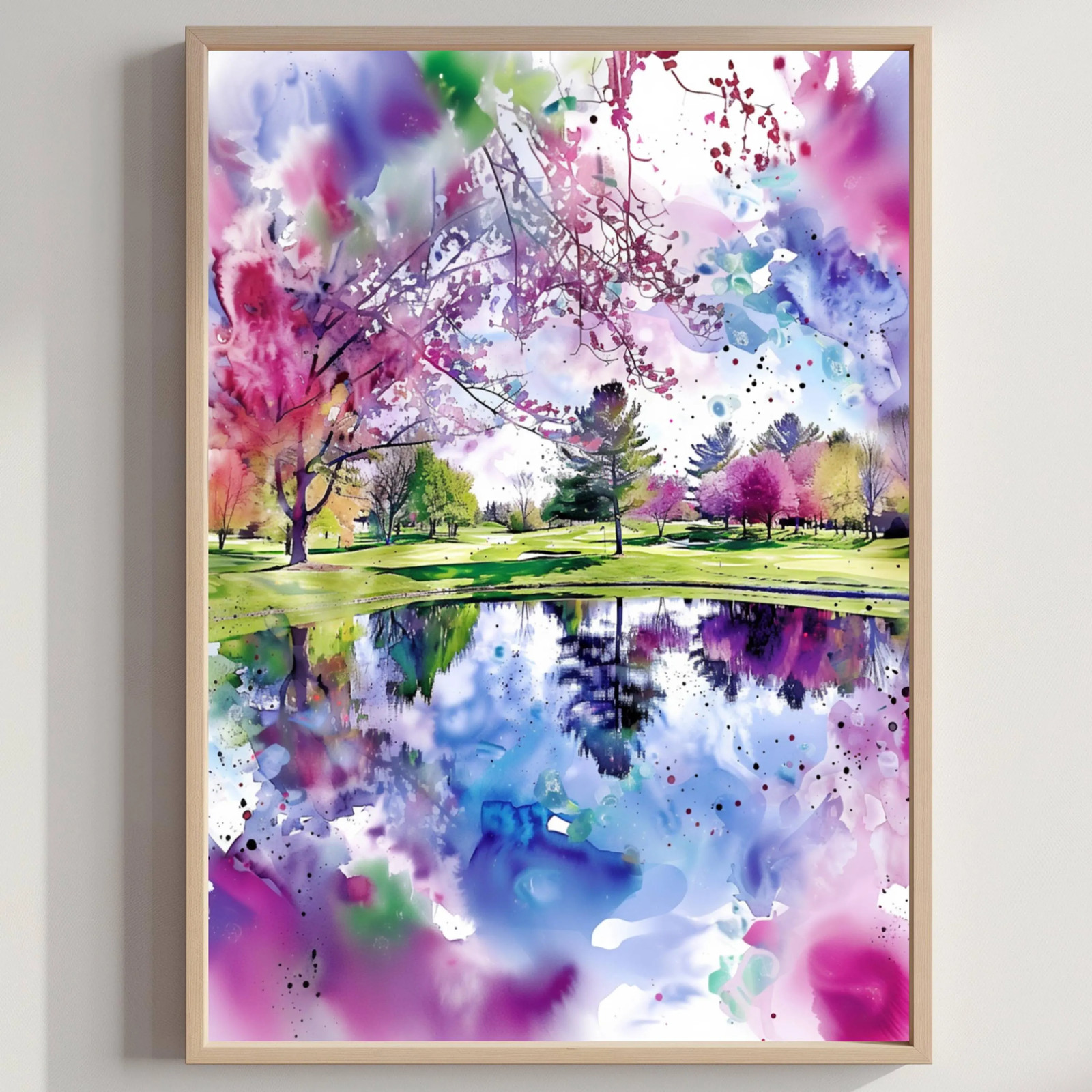 Pine Valley Golf Club Pine Hill New Jersey USA Watercolor Print: American Travel
