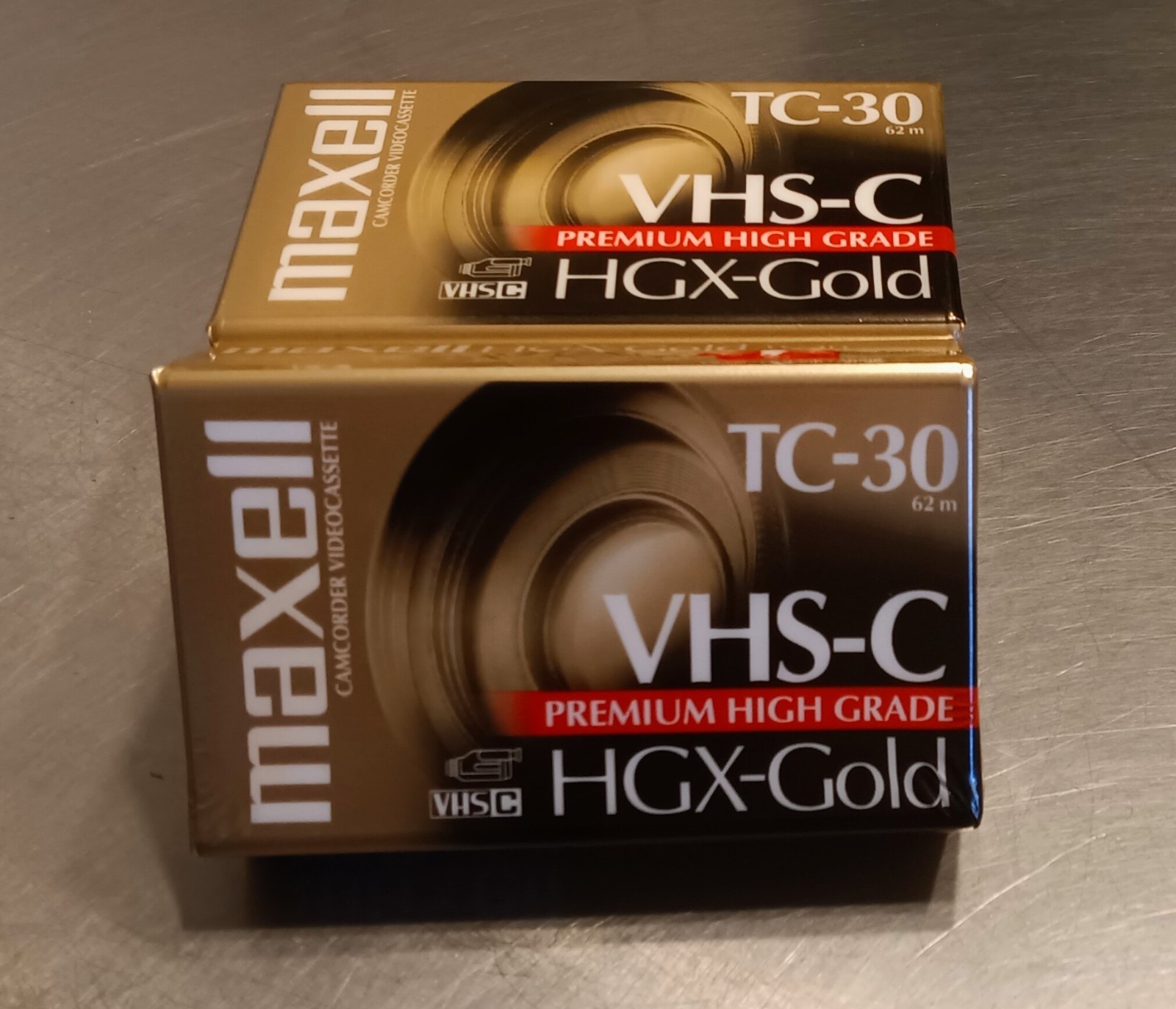 Maxell TC-30 HGX Gold Premium High Grade Video Cassette VHS-C New Factory Sealed Maxell TC-30 HGX Gold Premium High Grade Video Cassette VHS-C New Factory Sealed