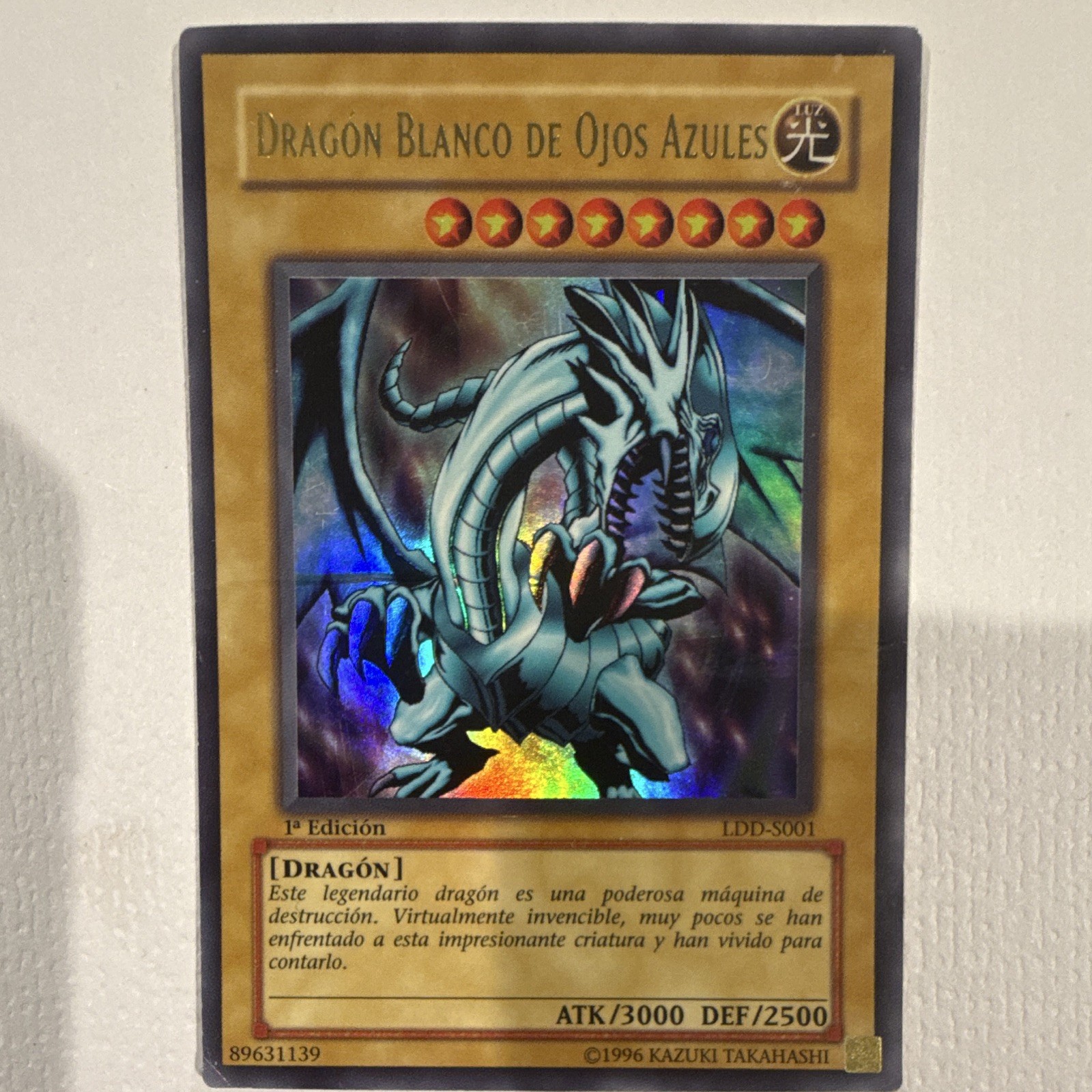 Konami Yu-Gi-Oh Dragon Blanco de Ojos Azules Holo 1st LDD-S001 3000/2500 Konami Yu-Gi-Oh Dragon Blanco de Ojos Azules Holo 1st LDD-S001 3000/2500