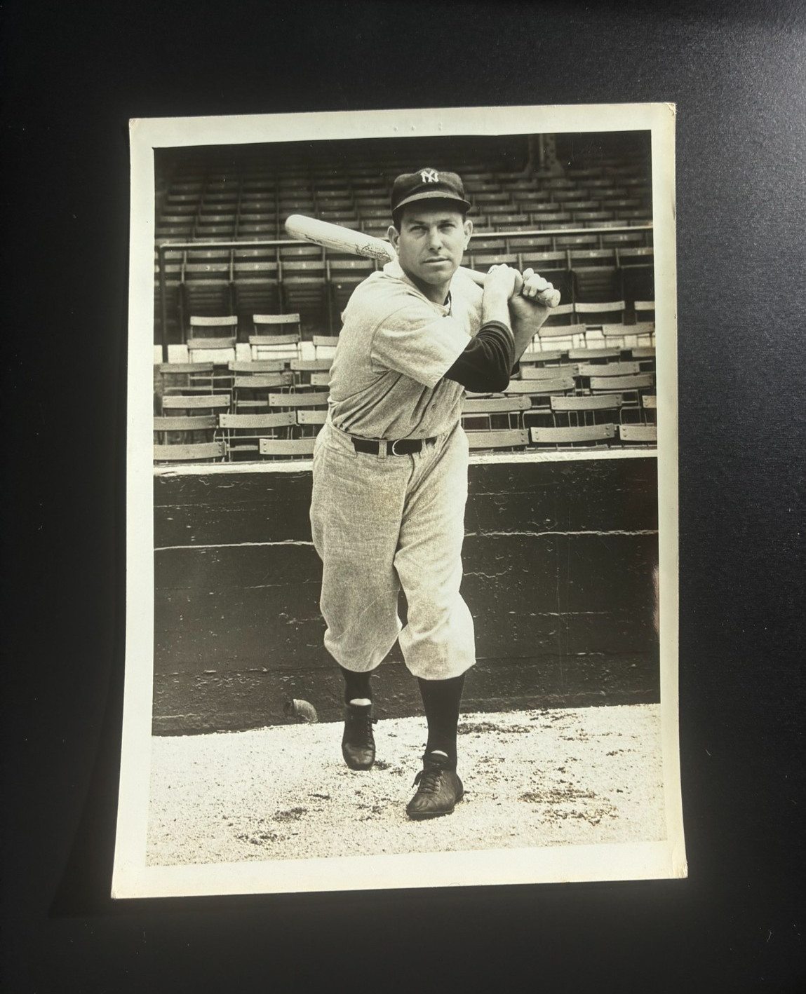 CIRCA 1940 ORIGINAL TYPE 1 PHOTO colonel mills NEW YORK YANKEE great deal