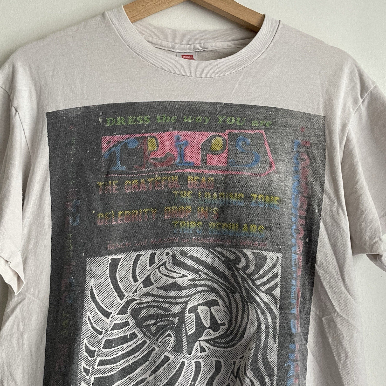 Vintage Trips Fest San Francisco Extremely RARE grateful dead T Shirt Size L LSD