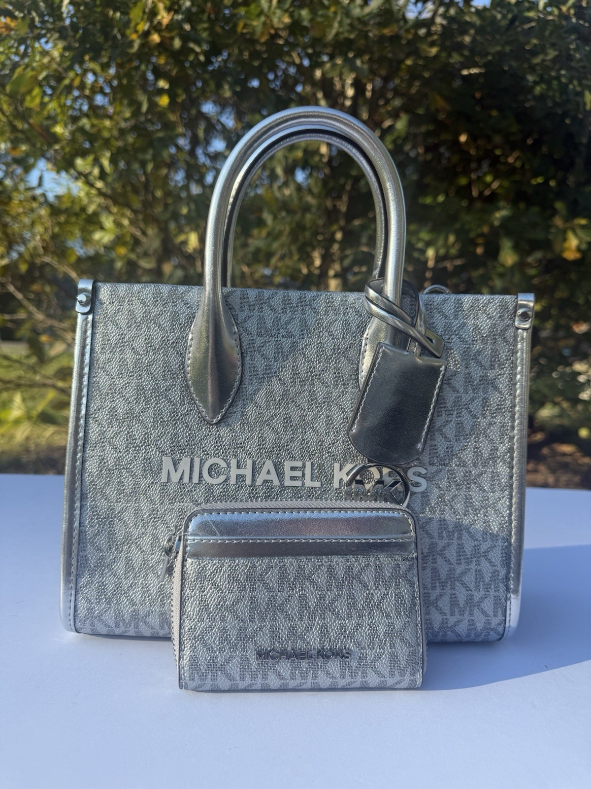 Authentic Michael Kors Small Mirella Satchel Crossbody With Matching Wallet