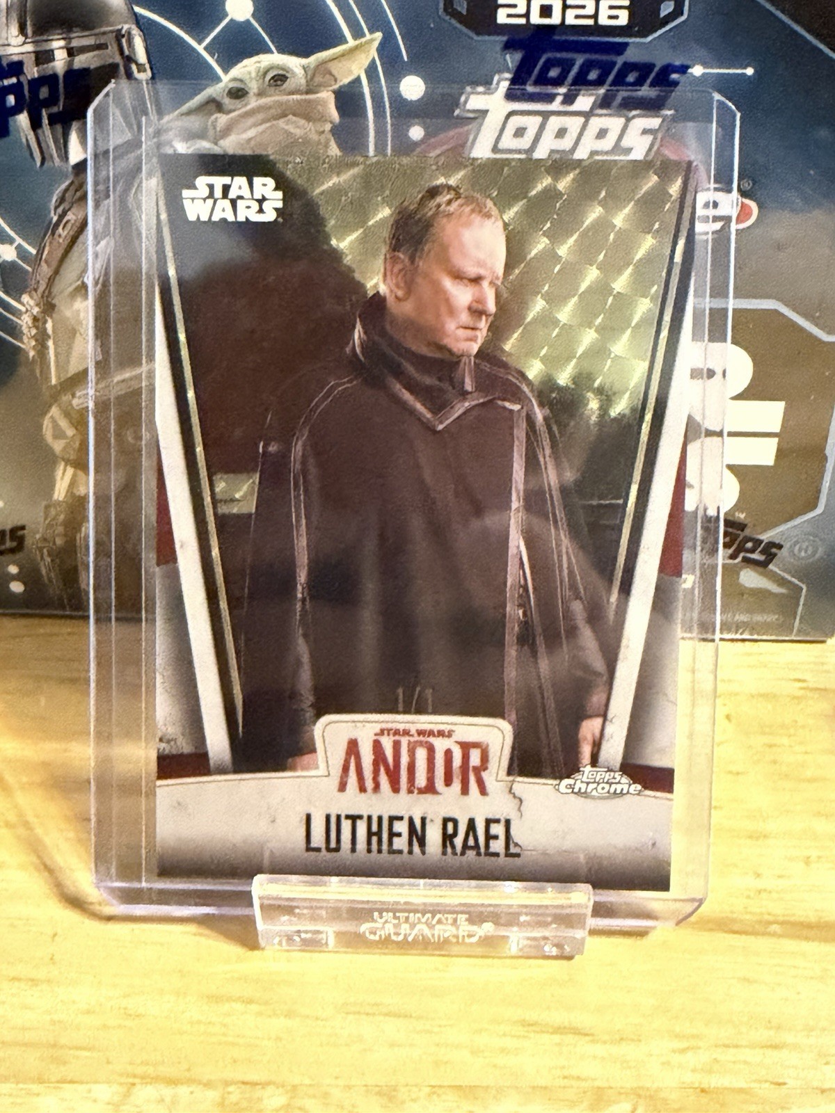 Topps Chrome Star Wars Luthen Rael A2-RAEL 1/1 SUPERFRACTOR Topps Chrome Star Wars Luthen Rael A2-RAEL 1/1 SUPERFRACTOR
