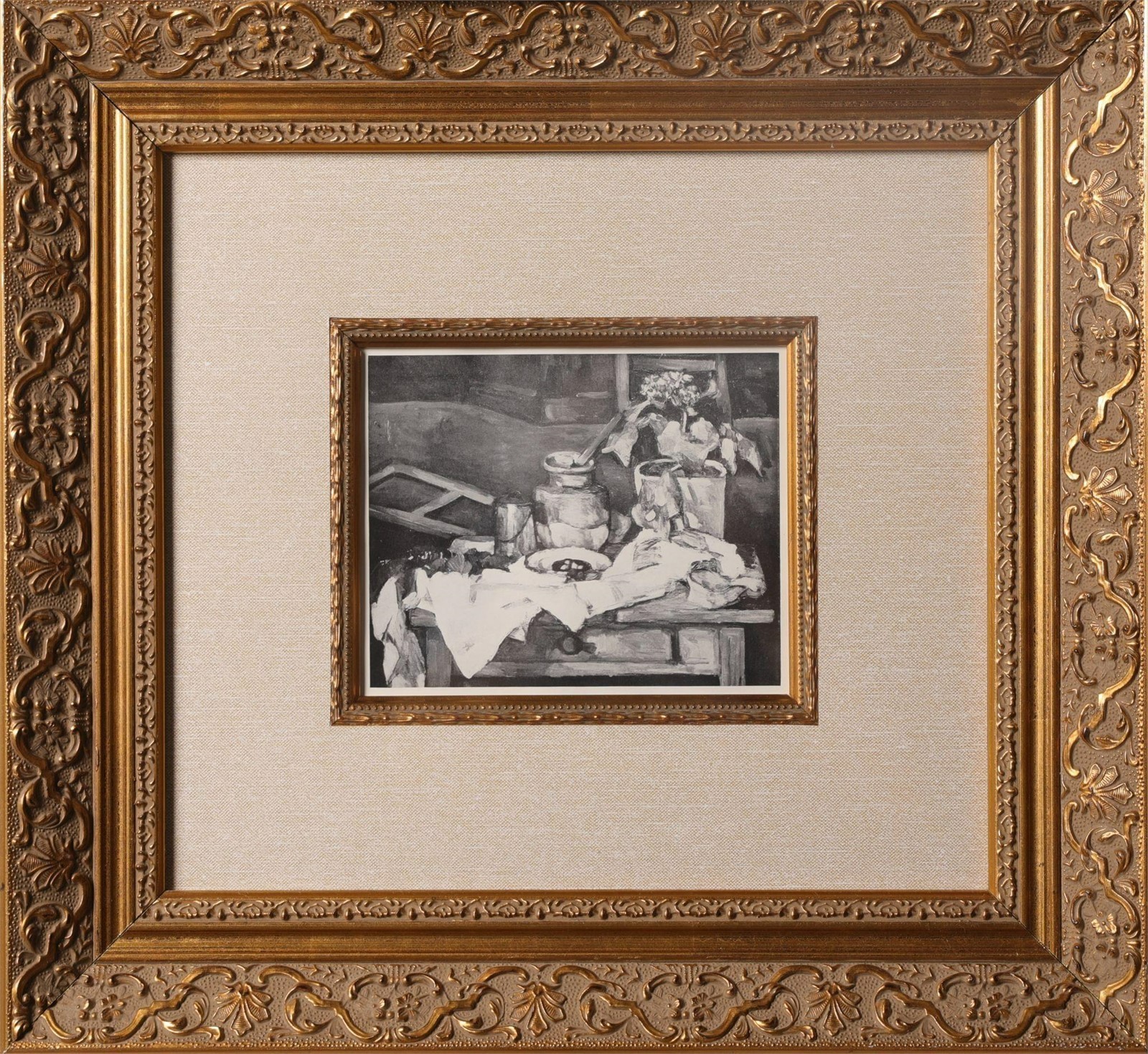 Rare Paul Cézanne Nature Morte 1910 Heliogravure Framed w/ COA