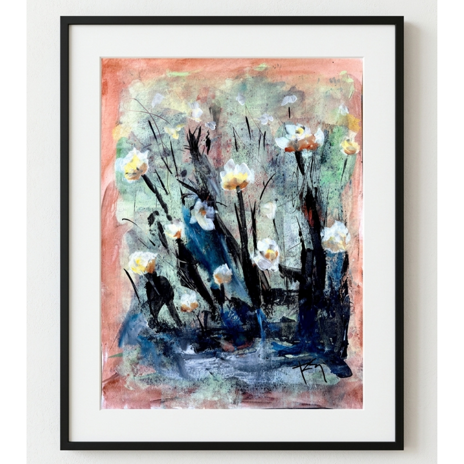EMBRY Original Abstract 11x14 Acrylic Painting \