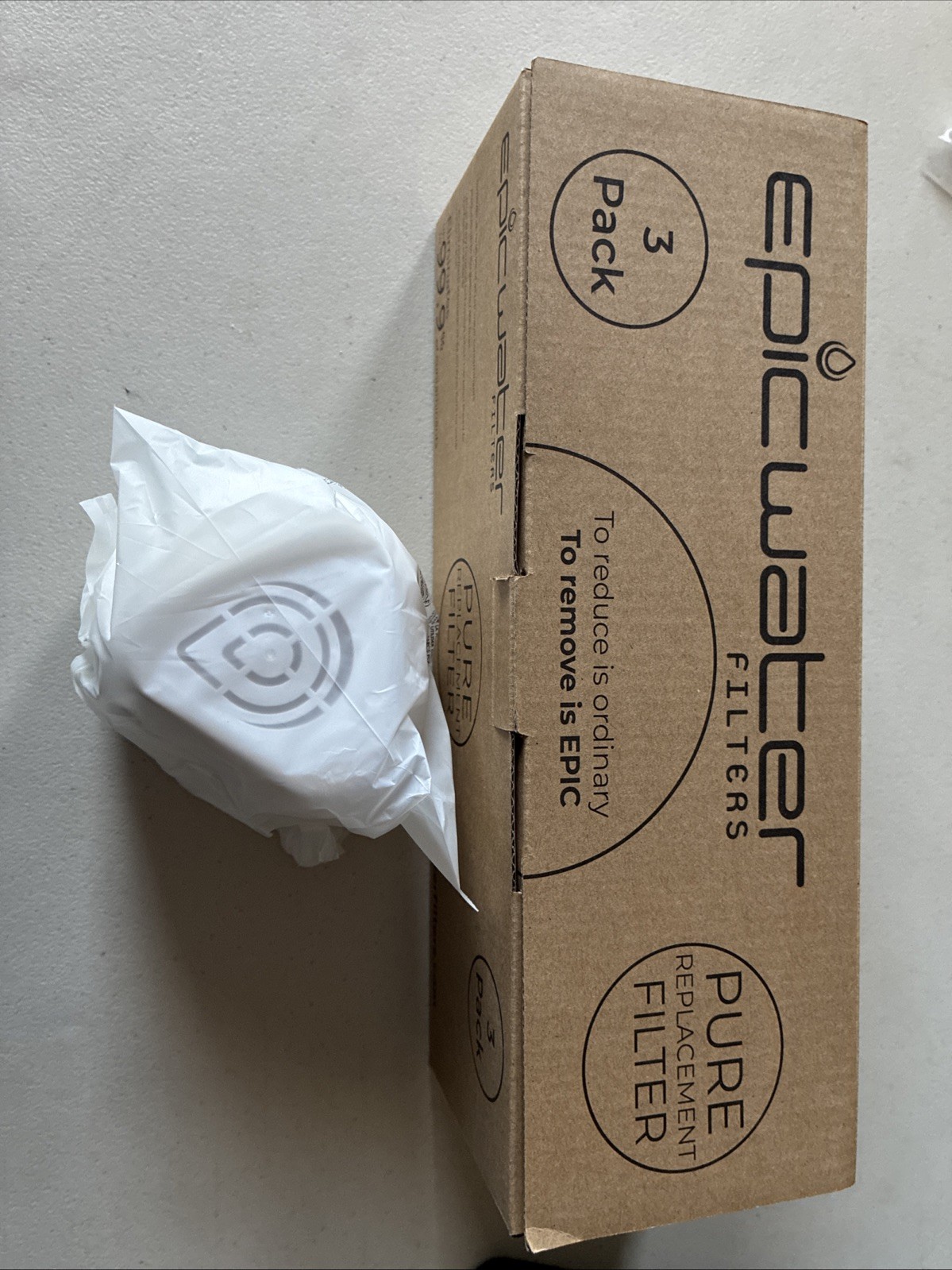 Epic Water Filters PURE Replacement Filter 3 Pack Genuine Pitcher Dispenser NEW