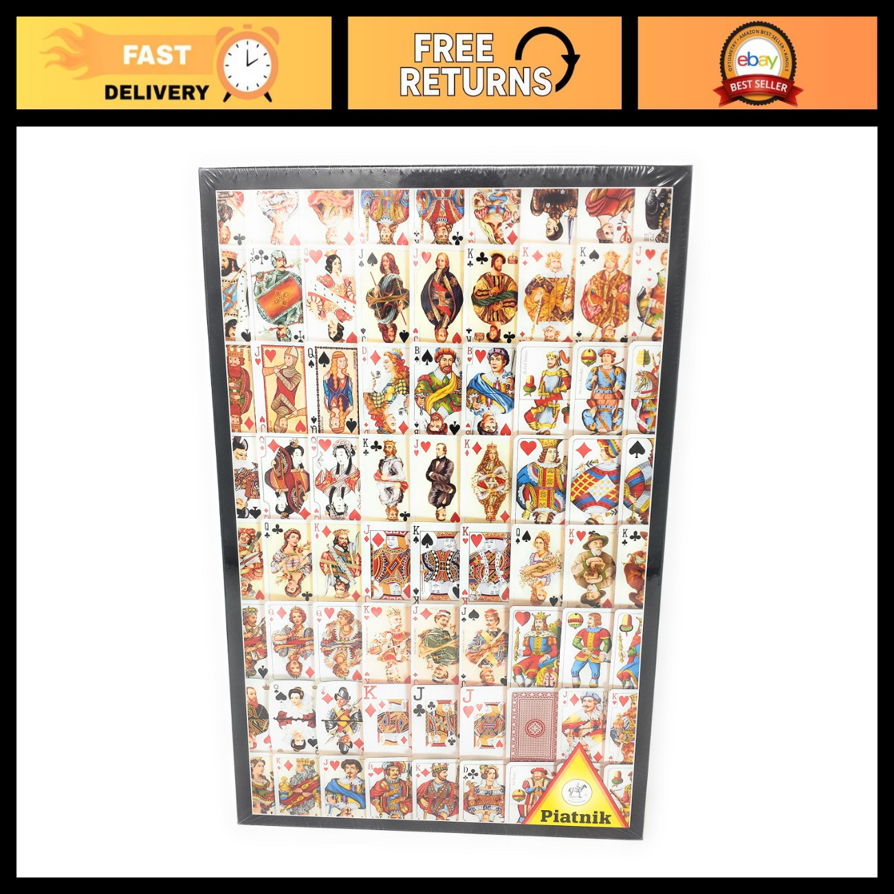 Playing Cards Puzzle - Fun Family Game, Great for Kids & Adults, Brain Teaser