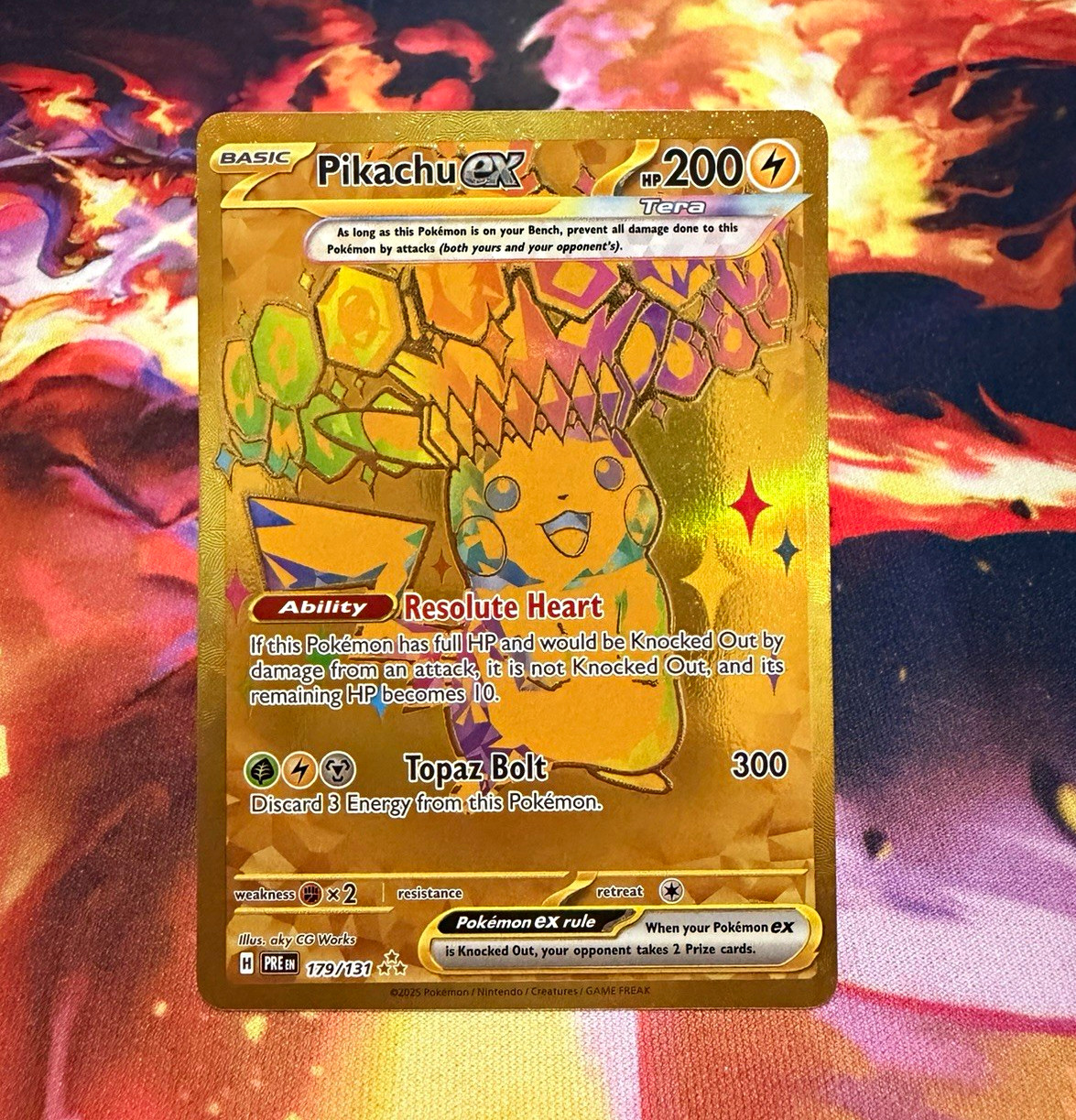 The Pokémon Company Pikachu ex 179/131 Sv: Prismatic Evolutions Hyper Rare Holo The Pokémon Company Pikachu ex 179/131 Sv: Prismatic Evolutions Hyper Rare Holo