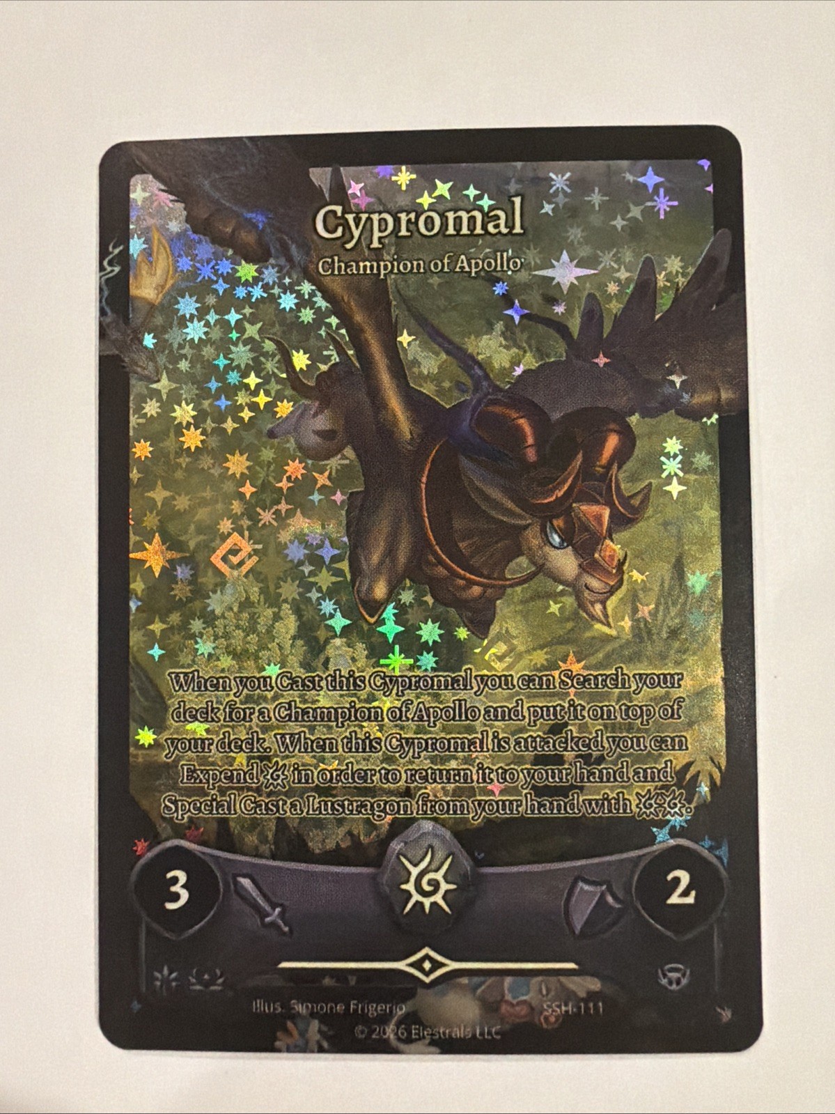 Cypromal - Champion of Apollo (Full Art) - Divine Champions: Snowshade Cypromal - Champion of Apollo (Full Art) - Divine Champions: Snowshade
