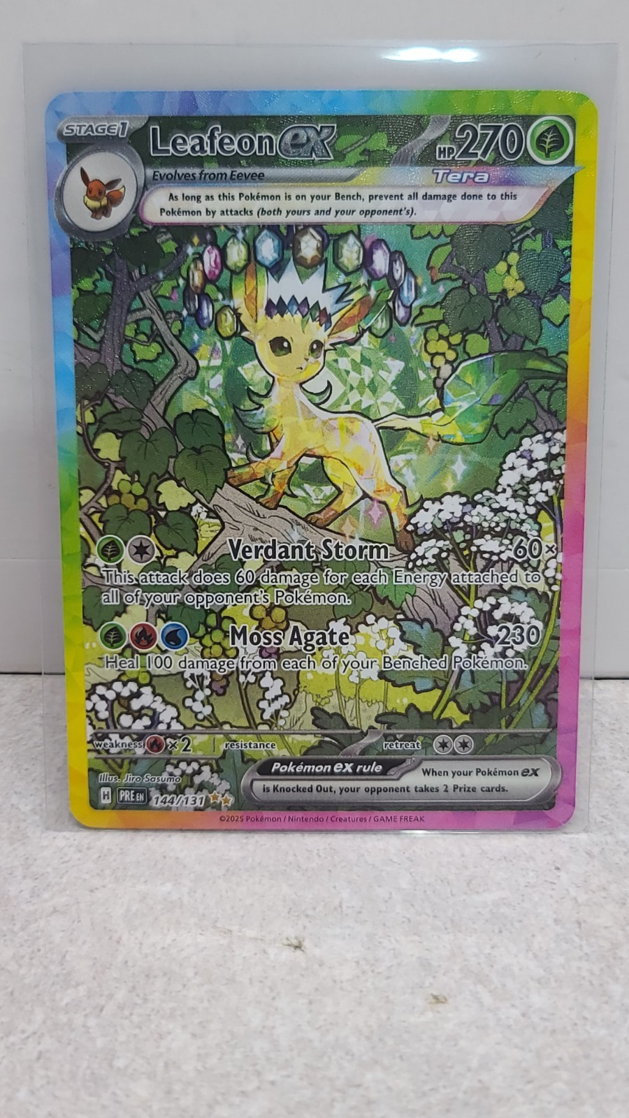 Leafeon ex 144/131 Holo Special Illustration Rare SV: Prismatic Evolutions NM
