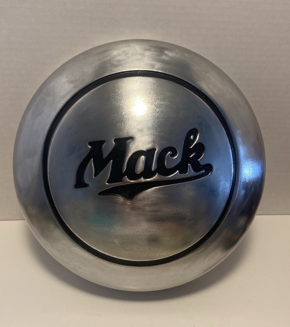Vintage 1940s 1950s Mack Truck Wheel Center Hub Cap Cover Chrome Vintage 1940s 1950s Mack Truck Wheel Center Hub Cap Cover Chrome