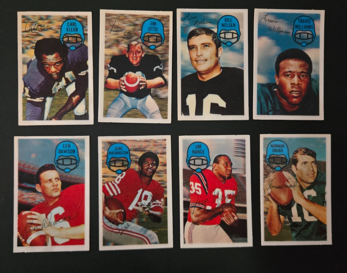 1970 KELLOGG\'S FOOTBALL #1 - #60 NM YOU PICK ****FREE SHIPPING**** 1970 KELLOGG\'S FOOTBALL #1 - #60 NM YOU PICK ****FREE SHIPPING****